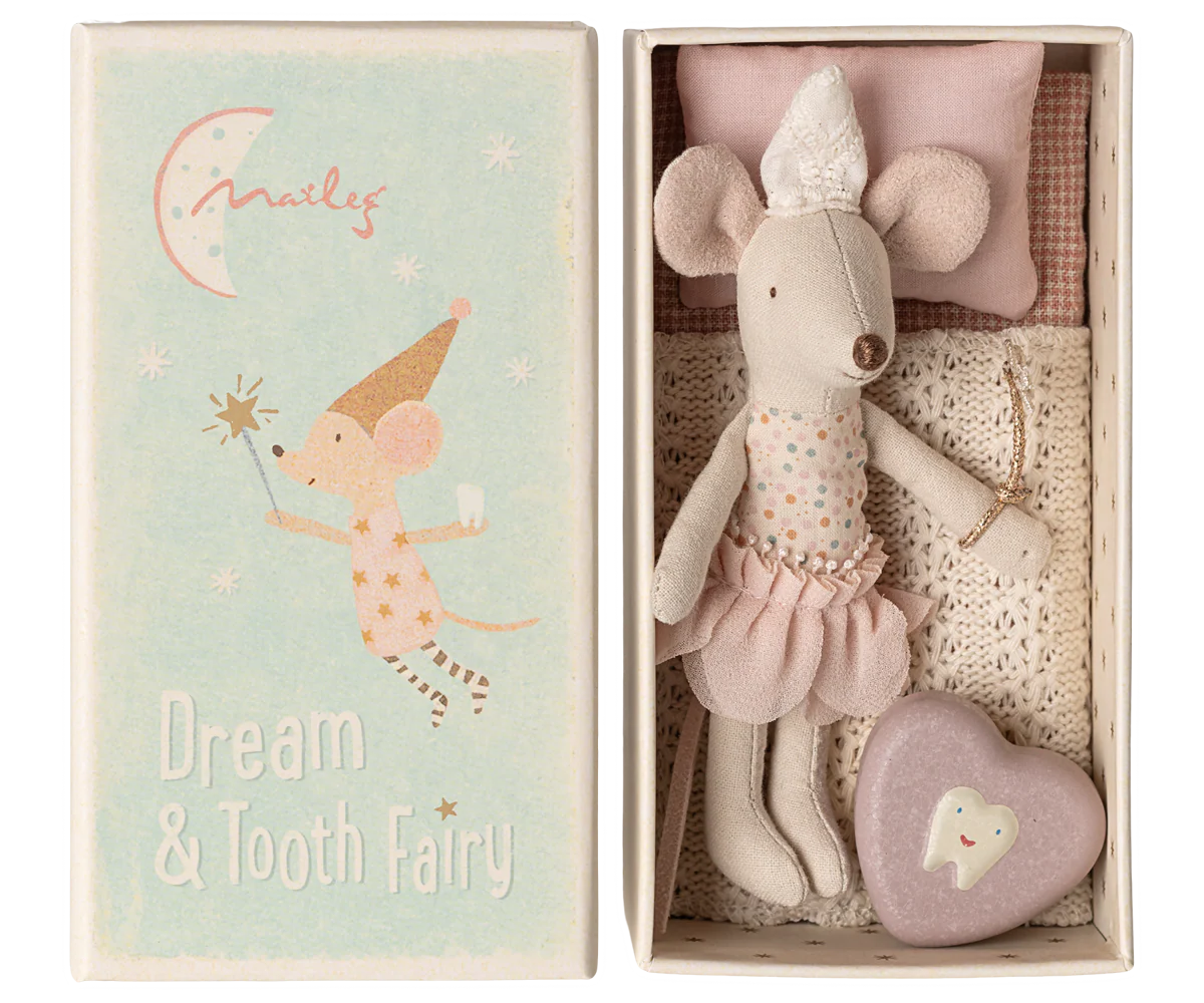 Whimsical nursery decor collection featuring soft pastel illustrations of tooth fairy and dreamy moon themes.