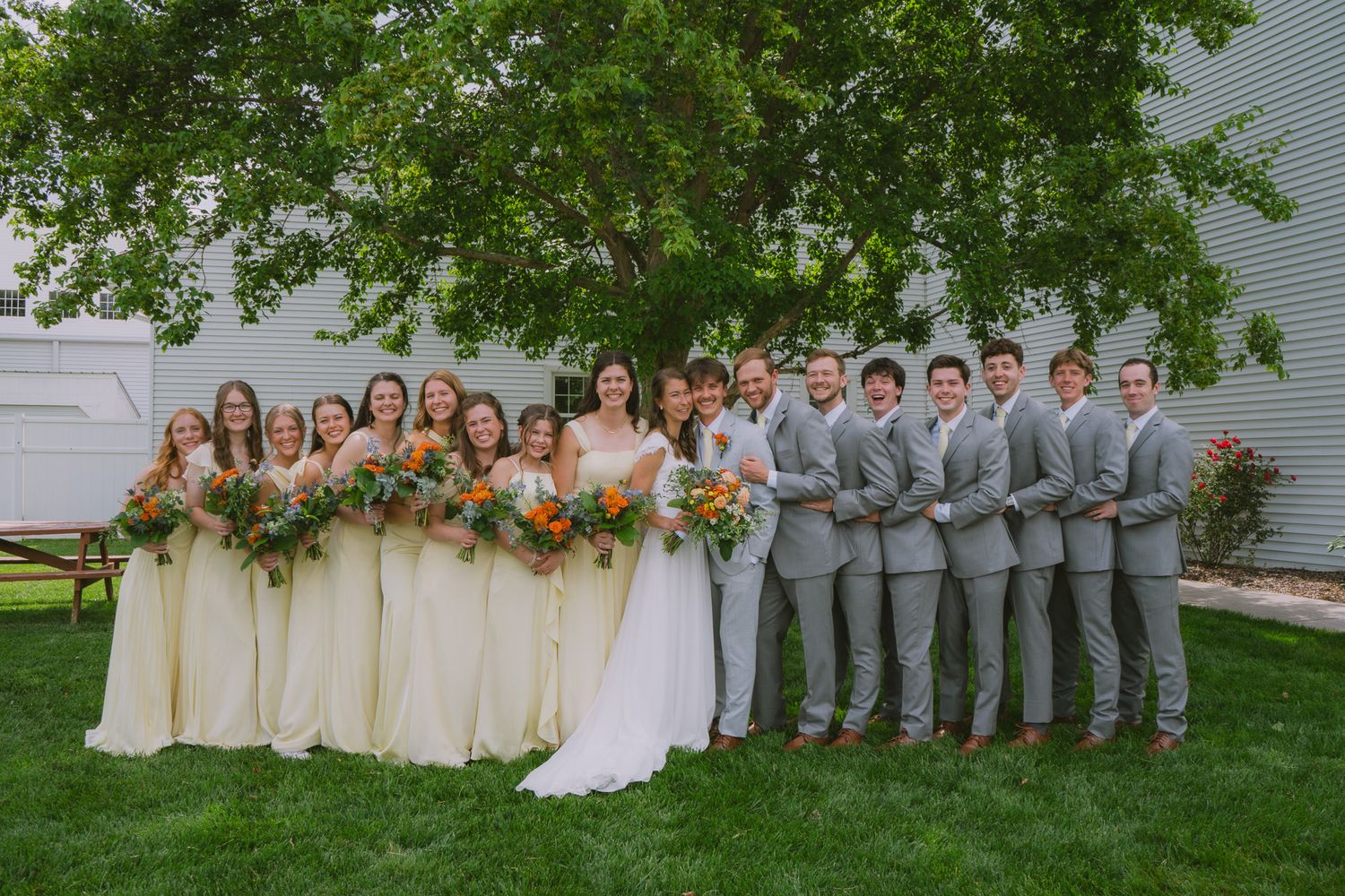wedding party photos Knoxville Tennessee