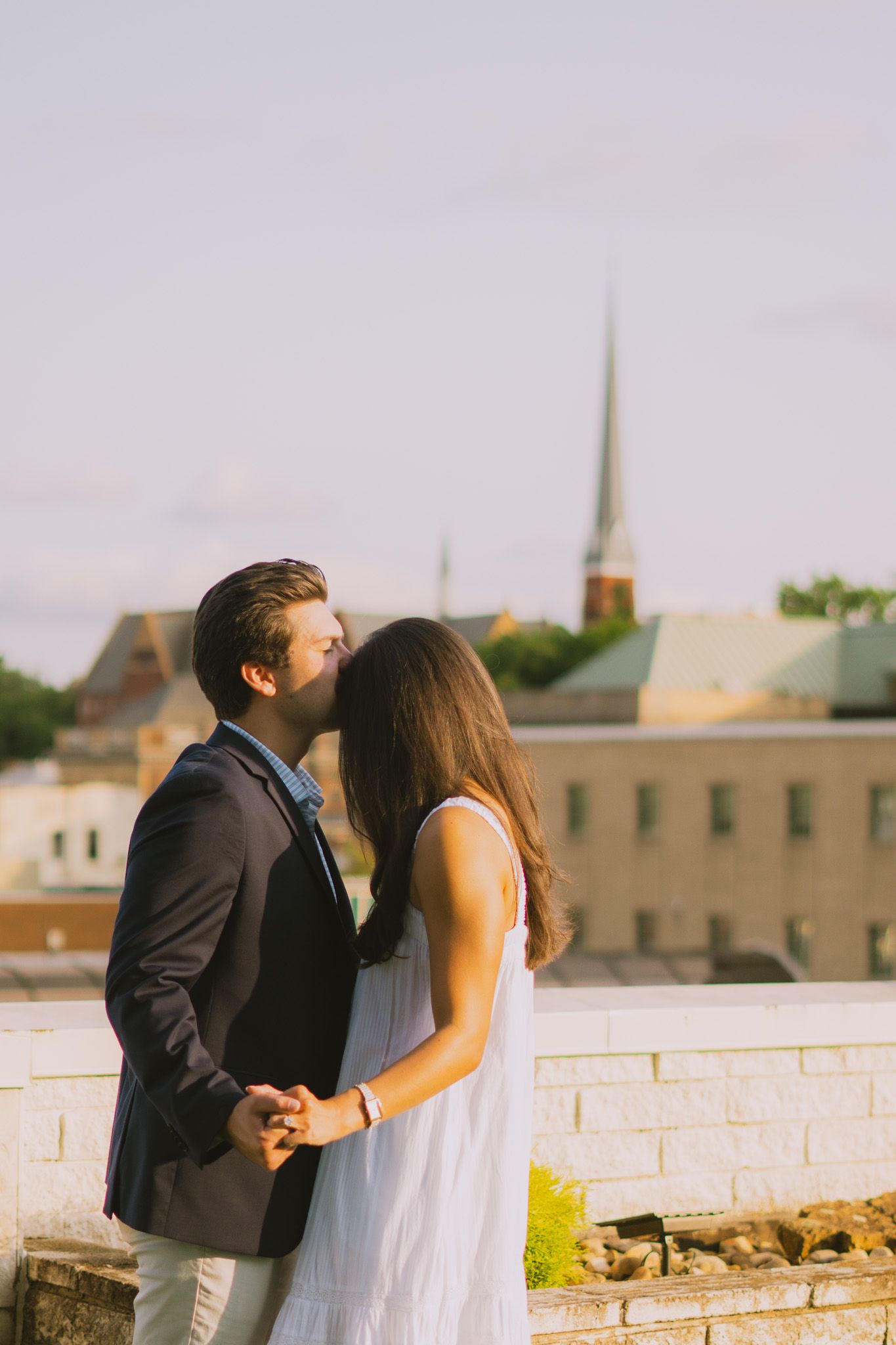 engagement photos lynchburg Virginia city view venues