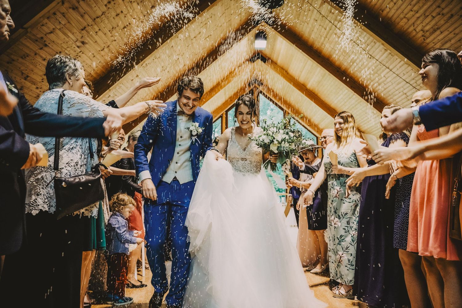 cinematic full day wedding ceremony and reception exit photography in Ottawa - R&B AuraCapture
