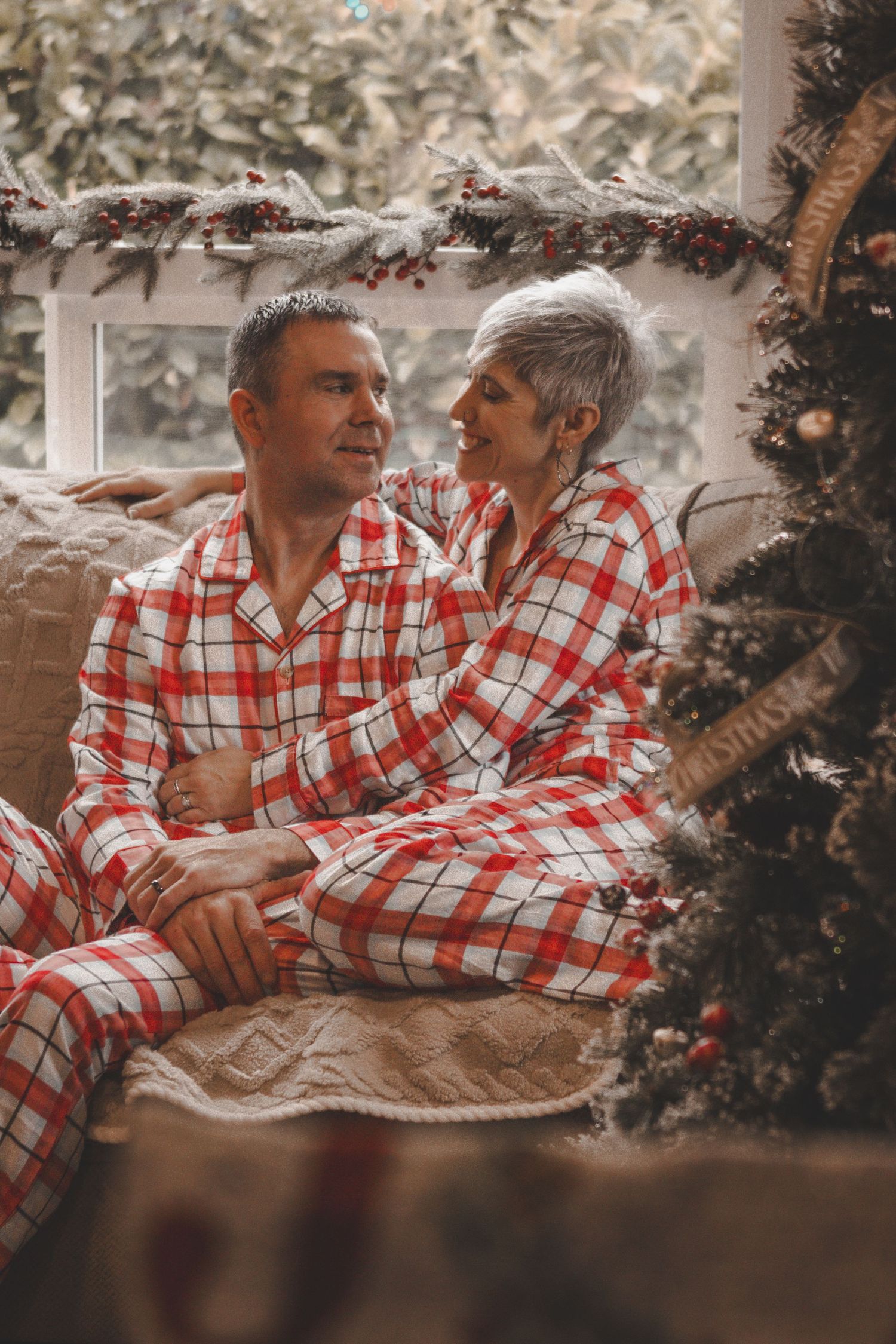 theme, christmas, couple