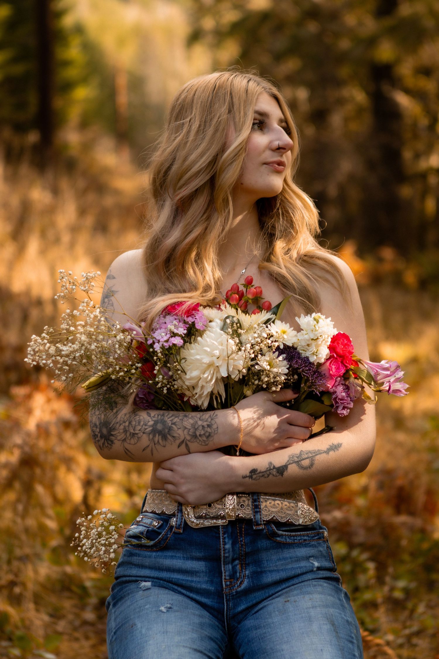 theme, flower top, portrait