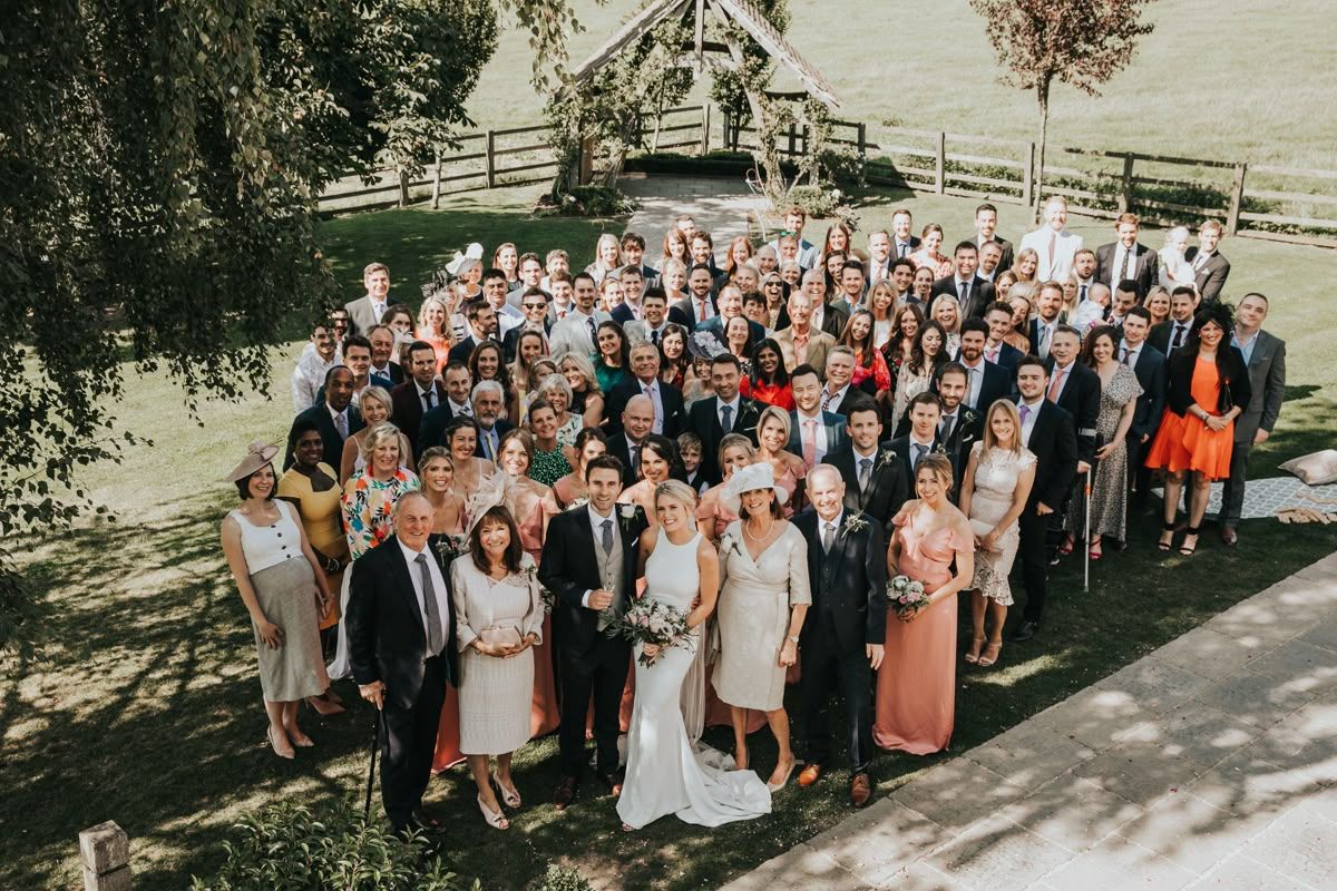 plan drone groupe mariage Bretagne Finistère