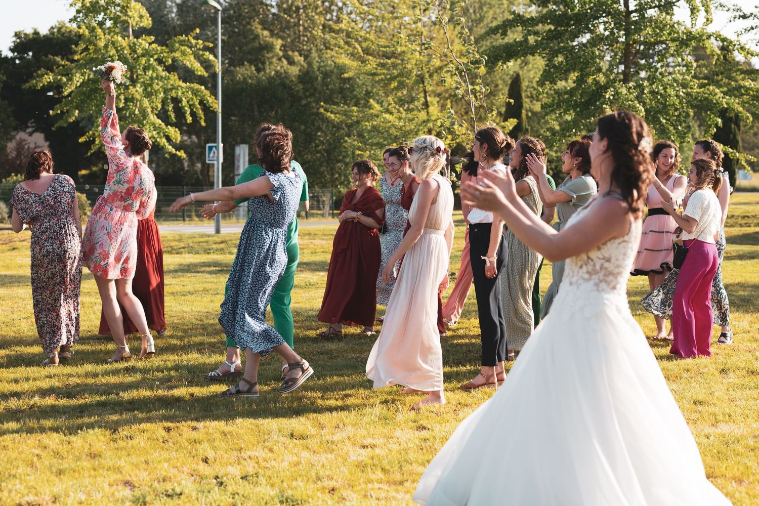 Lancer de bouquets mariage Bretagne Finistère