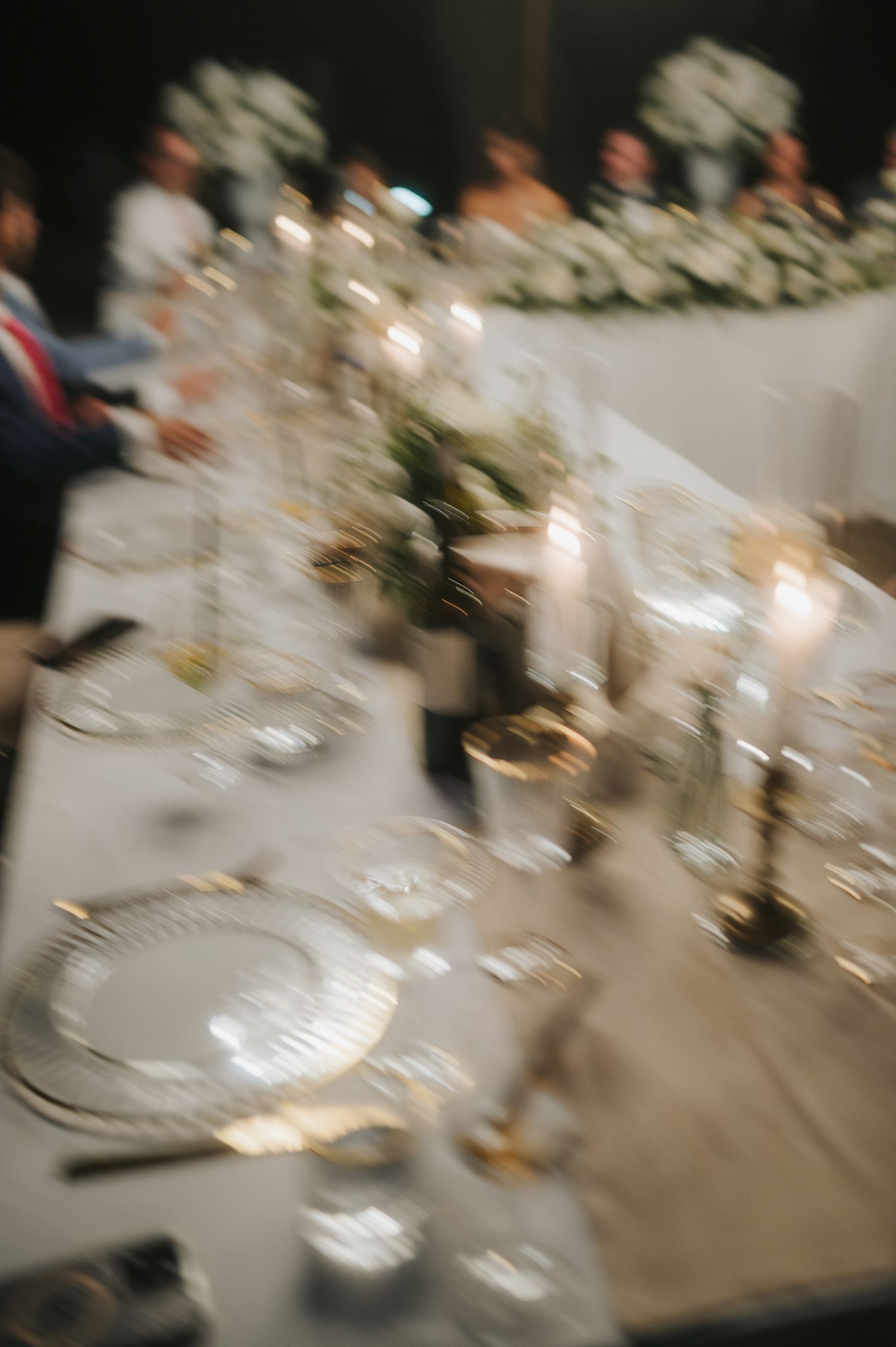 Refined wedding table setting photographed during an elegant luxury wedding in Tuscany, Italy