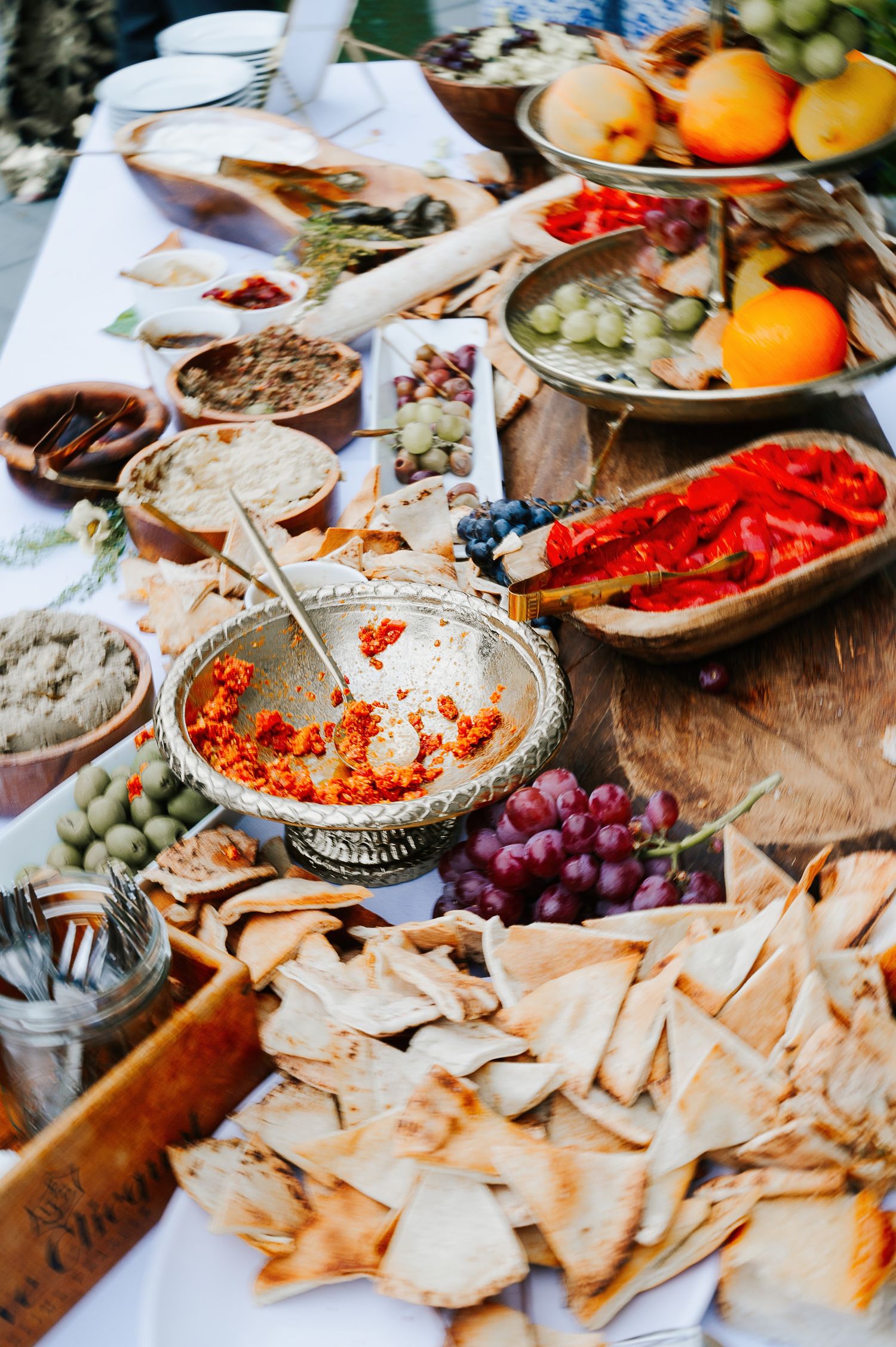 Refined wedding food experience showcasing thoughtful details during an intimate celebration