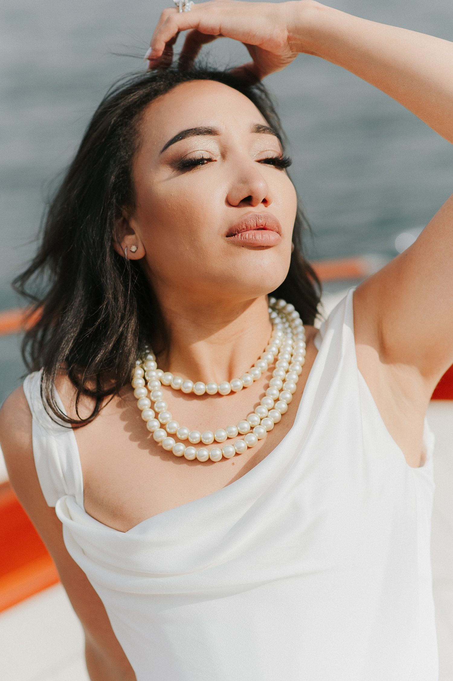 Elegant bridal portrait photographed at Grand Hotel Tremezzo during a luxury Lake Como wedding