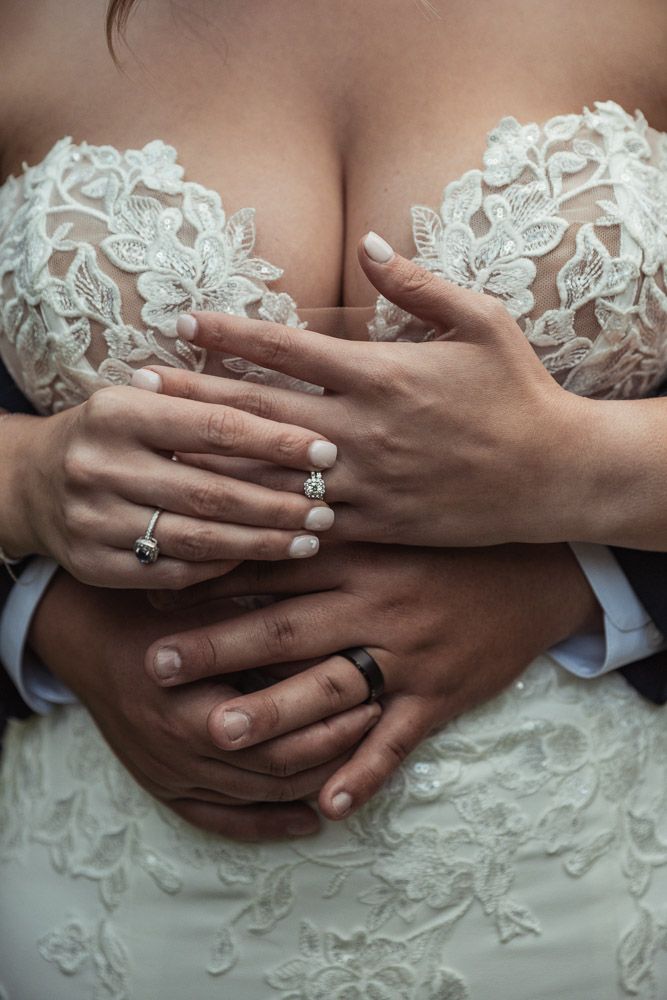 Timeless close up of wedding rings for fall wedding at Camp Waziyatah in Waterford, Maine captured by illuminate the stars Photography