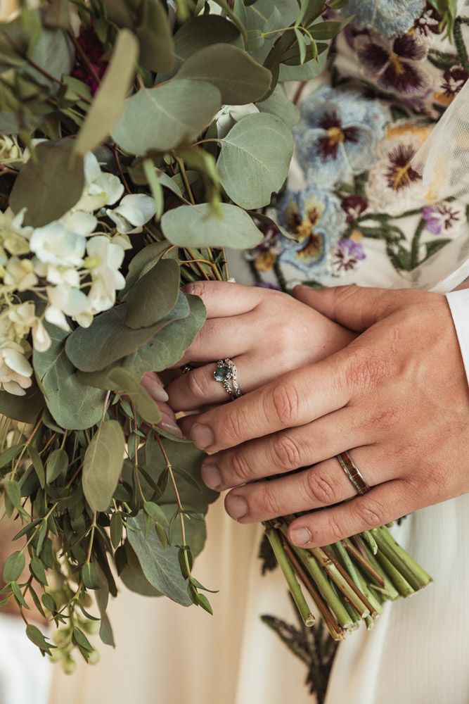 Wedding rings at wedding at June Norcross Webster Scout Reservation in Ashford, Connecticut captured by illuminate the stars Photography