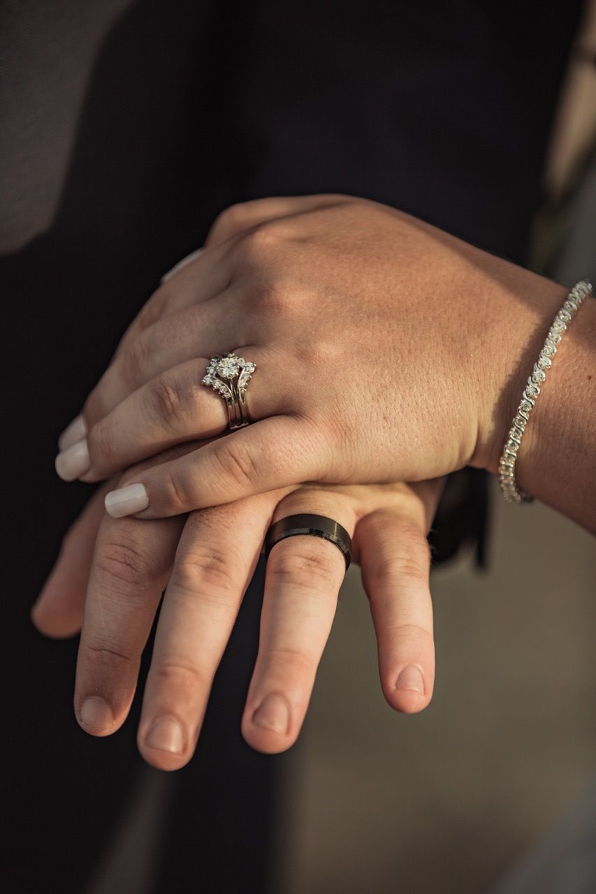 Wedding rings for a fall wedding at Camp Dudley in Westport, New York at captured by illuminate the stars Photography