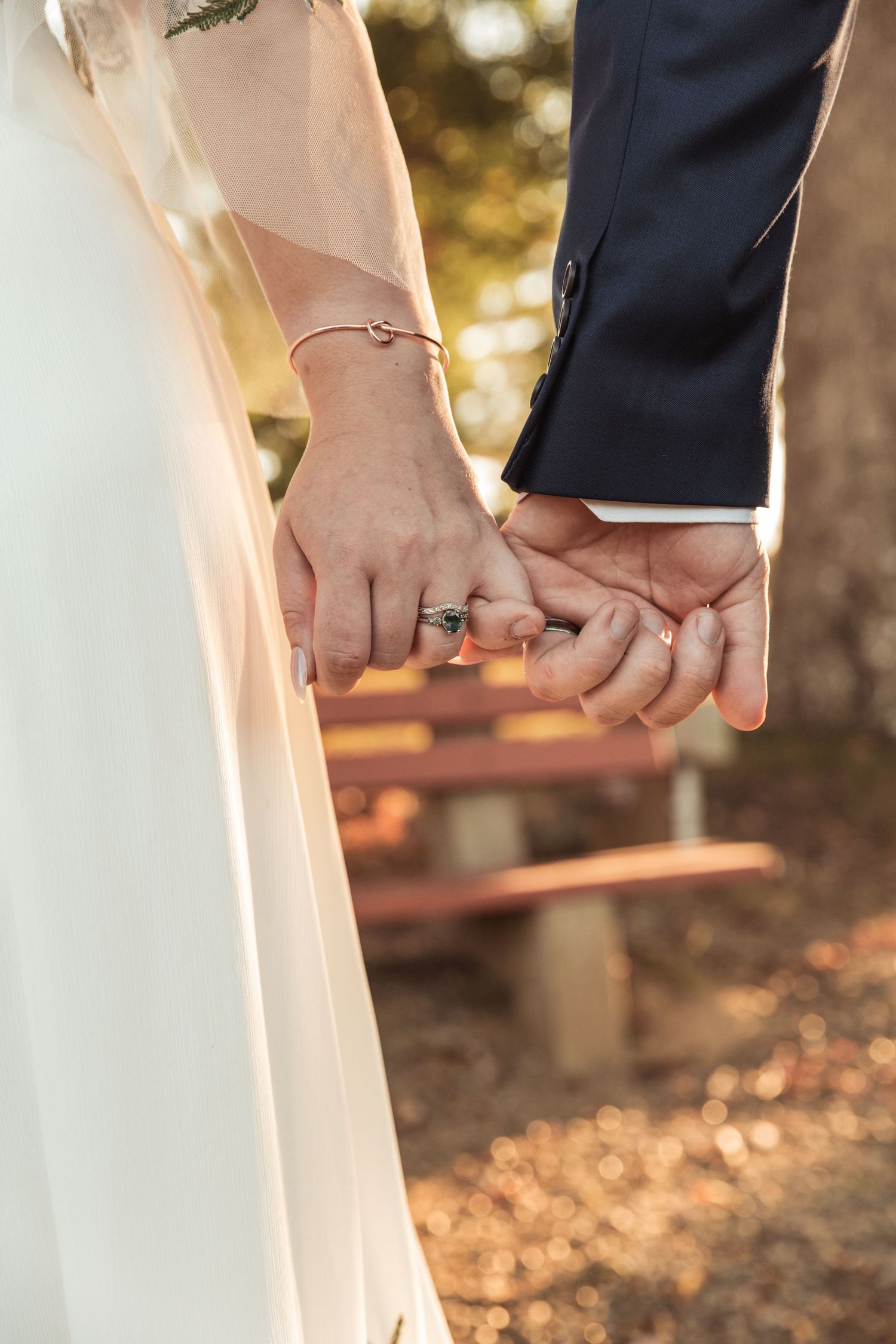 Rings and pinky promise at wedding at June Norcross Webster Scout Reservation in Ashford, CT captured by illuminate the stars Photography