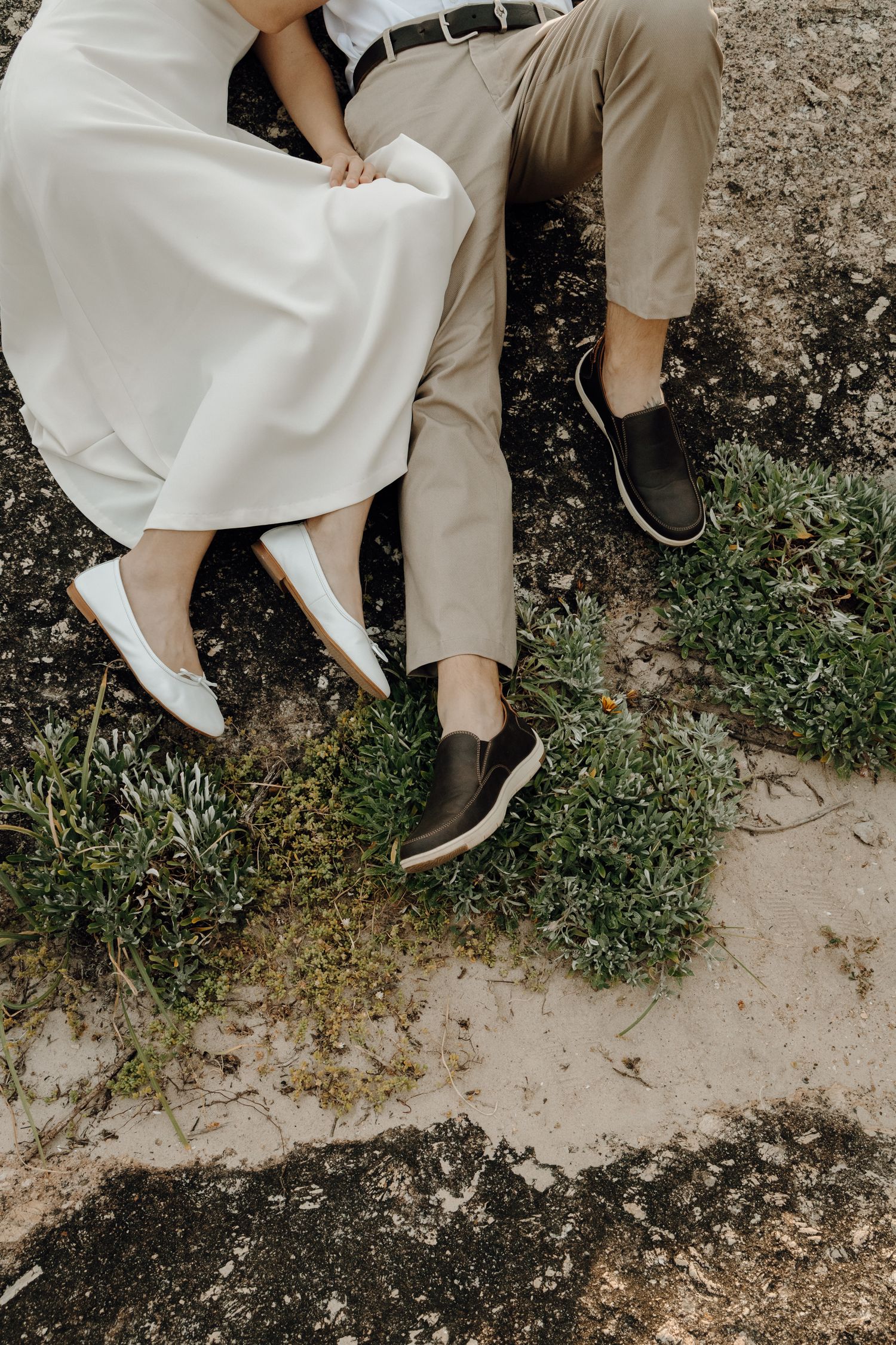 engagement couple intimate pose contemporary editorial Camp's Bay Cape Town South Africa Plain Blue Wedding Photo & Film Plain Blue Studio
