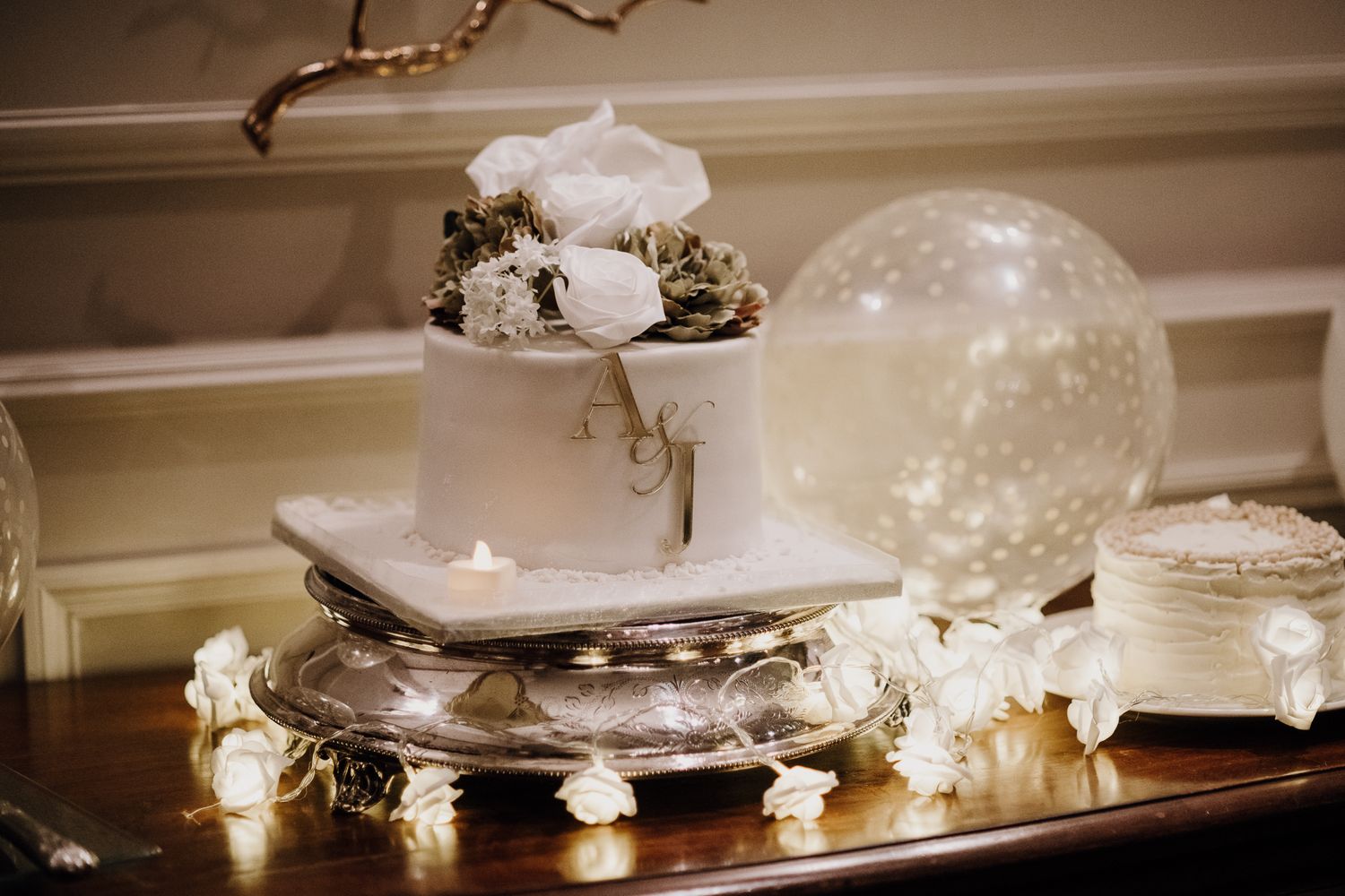 Wedding cake at Aisling and Johann's Killarney wedding reception