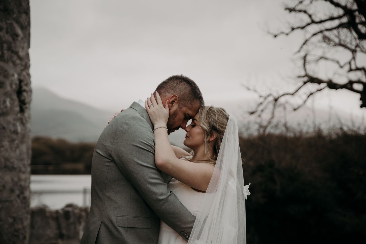Aisling and Johann's couple portrait session at Ross Castle, Killarney, Ireland