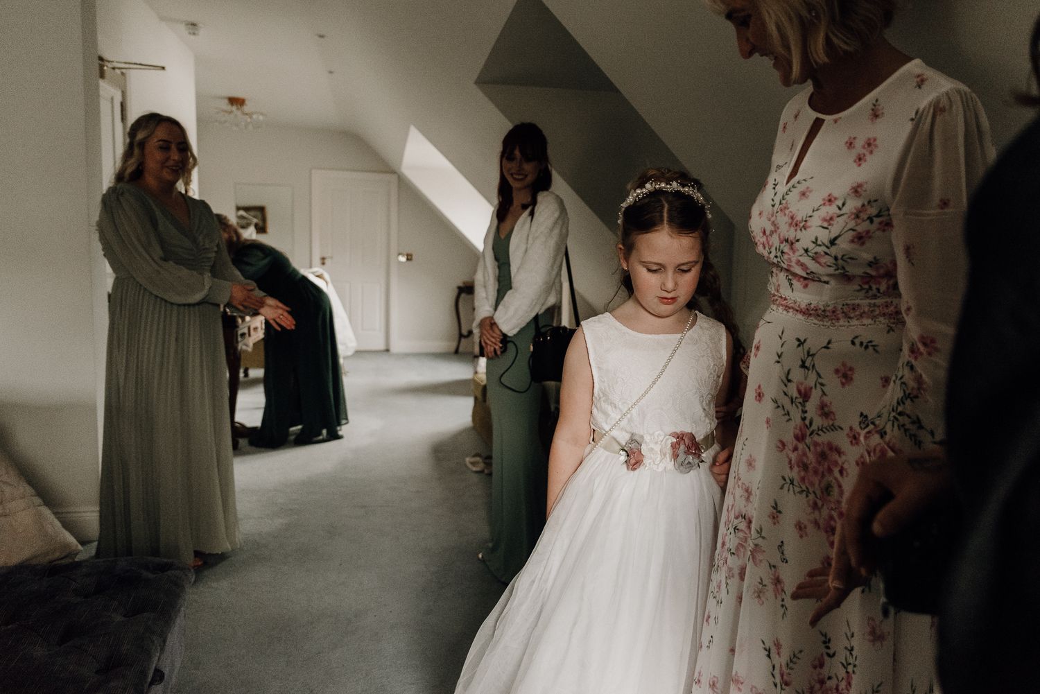 Bridesmaid at an Irish wedding, Killarney