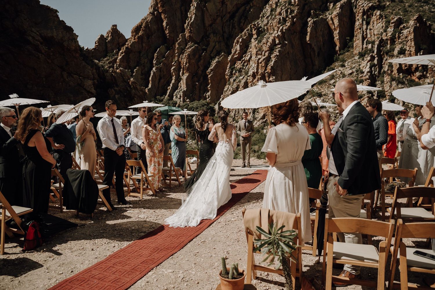 Prince Albert destination wedding ceremony at Eerstewater in Swartberg Pass