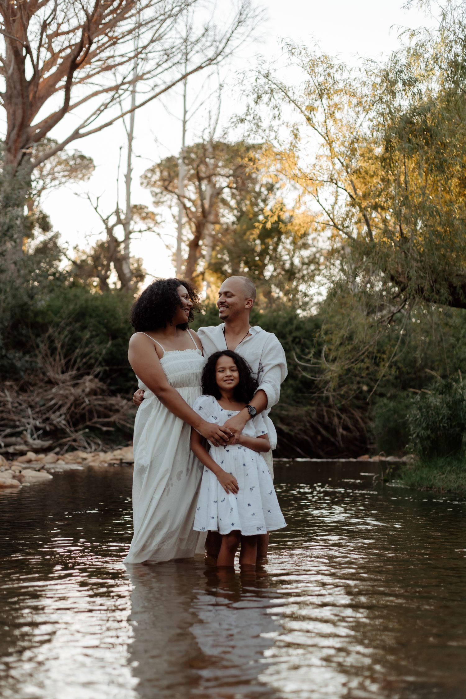 family portrait mom dad sister kids baby somerset west cape town international africa river park forest