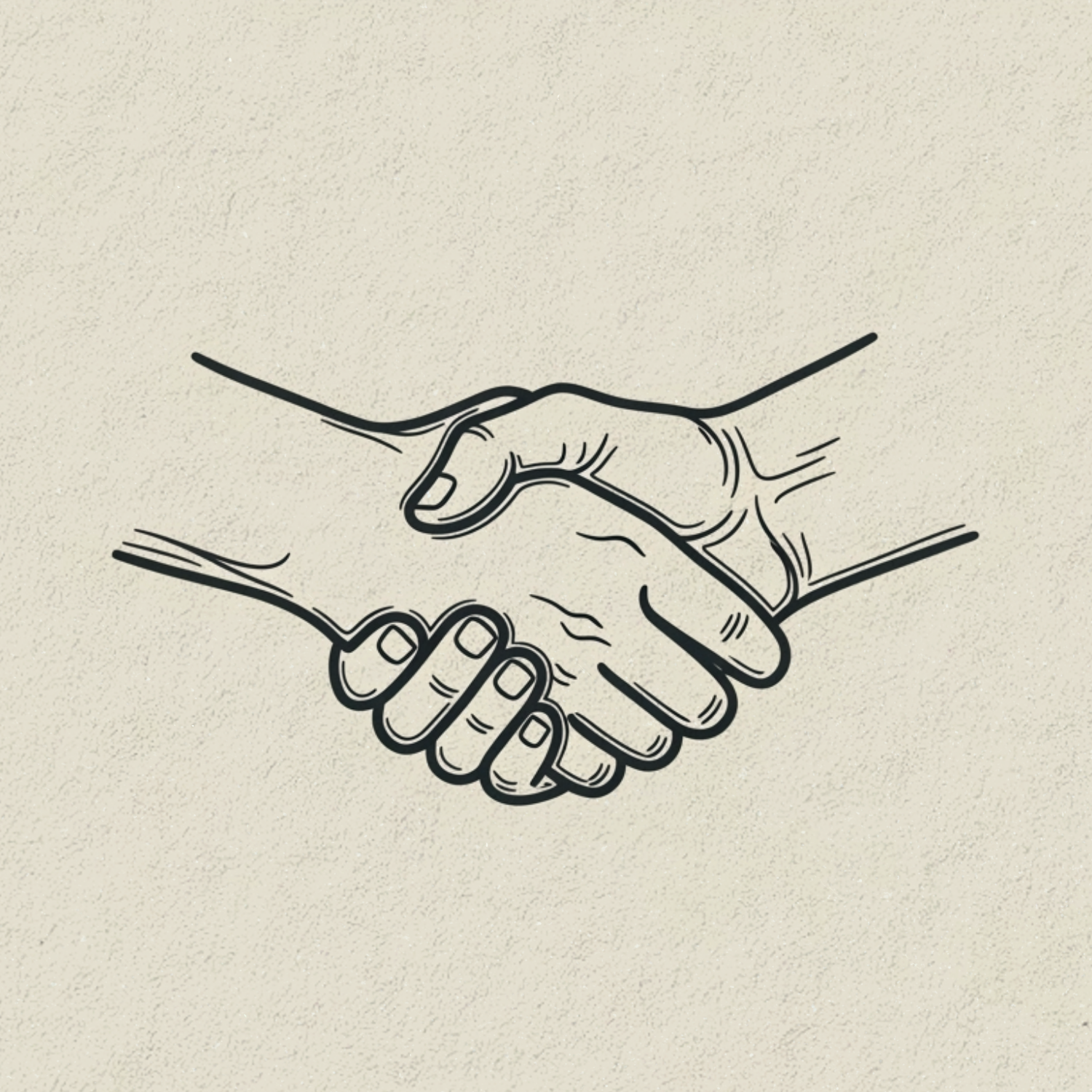 Handshake drawings for Cary Landscaping - 4Adventure Media.