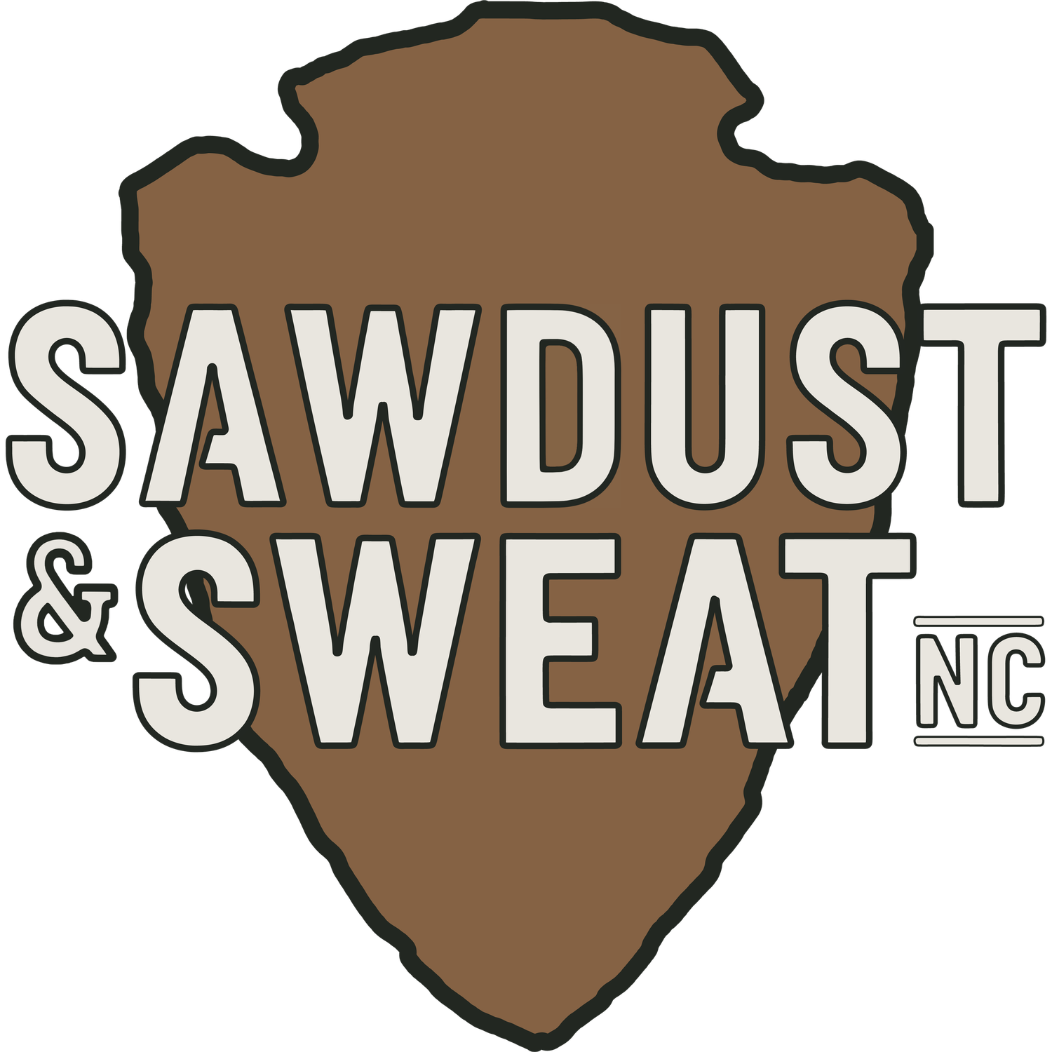 Sawdust & Sweat logo design for Asheboro Remodeling - 4Adventure Media.