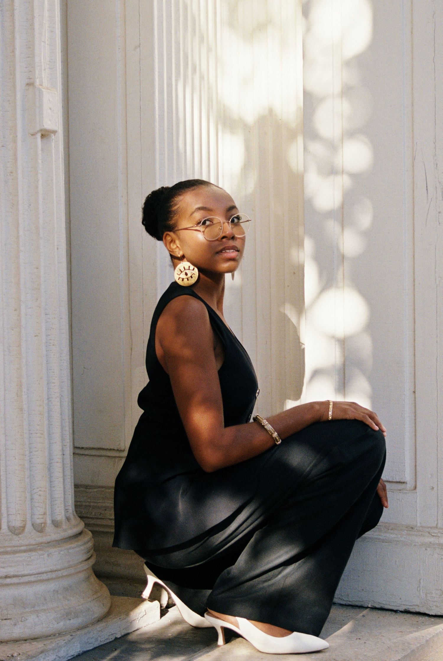 editorial fashion portraits with cinematic lighting