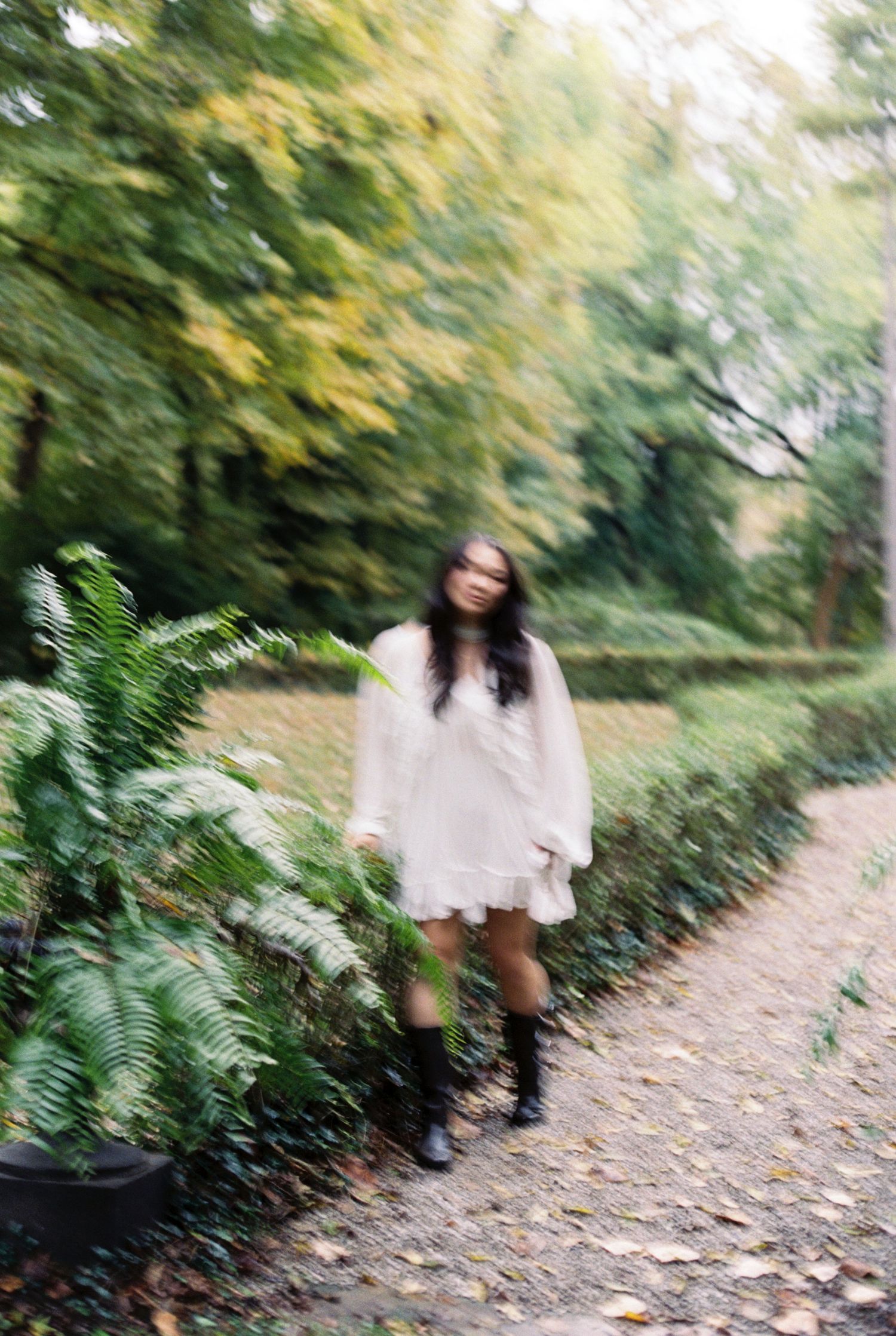 artful fashion photography focused on movement and form