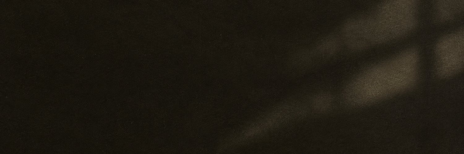 Dark textured wall with subtle light and shadow pattern creating a moody, atmospheric background.