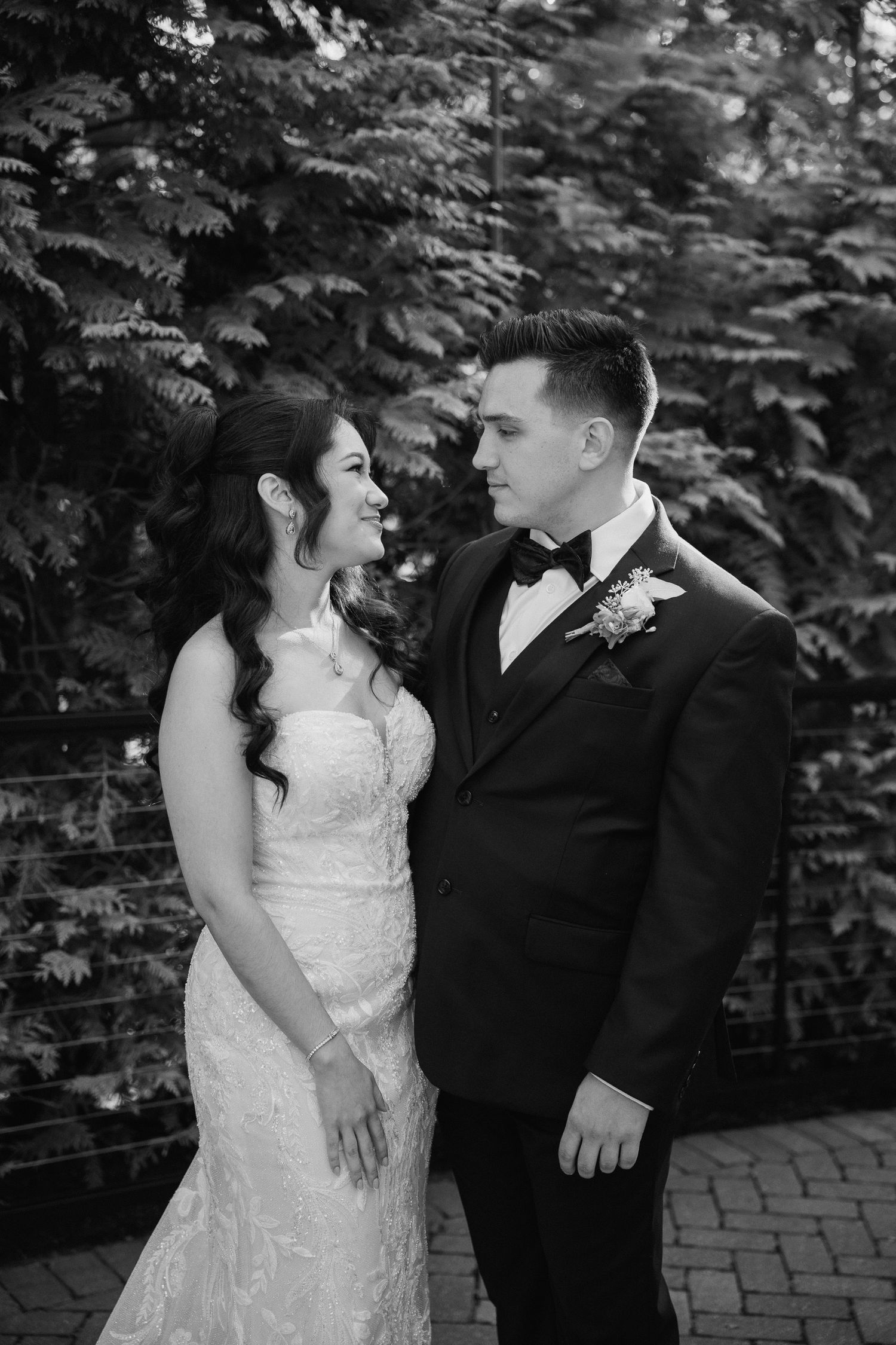 Portrait of Mr. & Mrs. Khoklan on their wedding day, Shot by Dylan Spangler