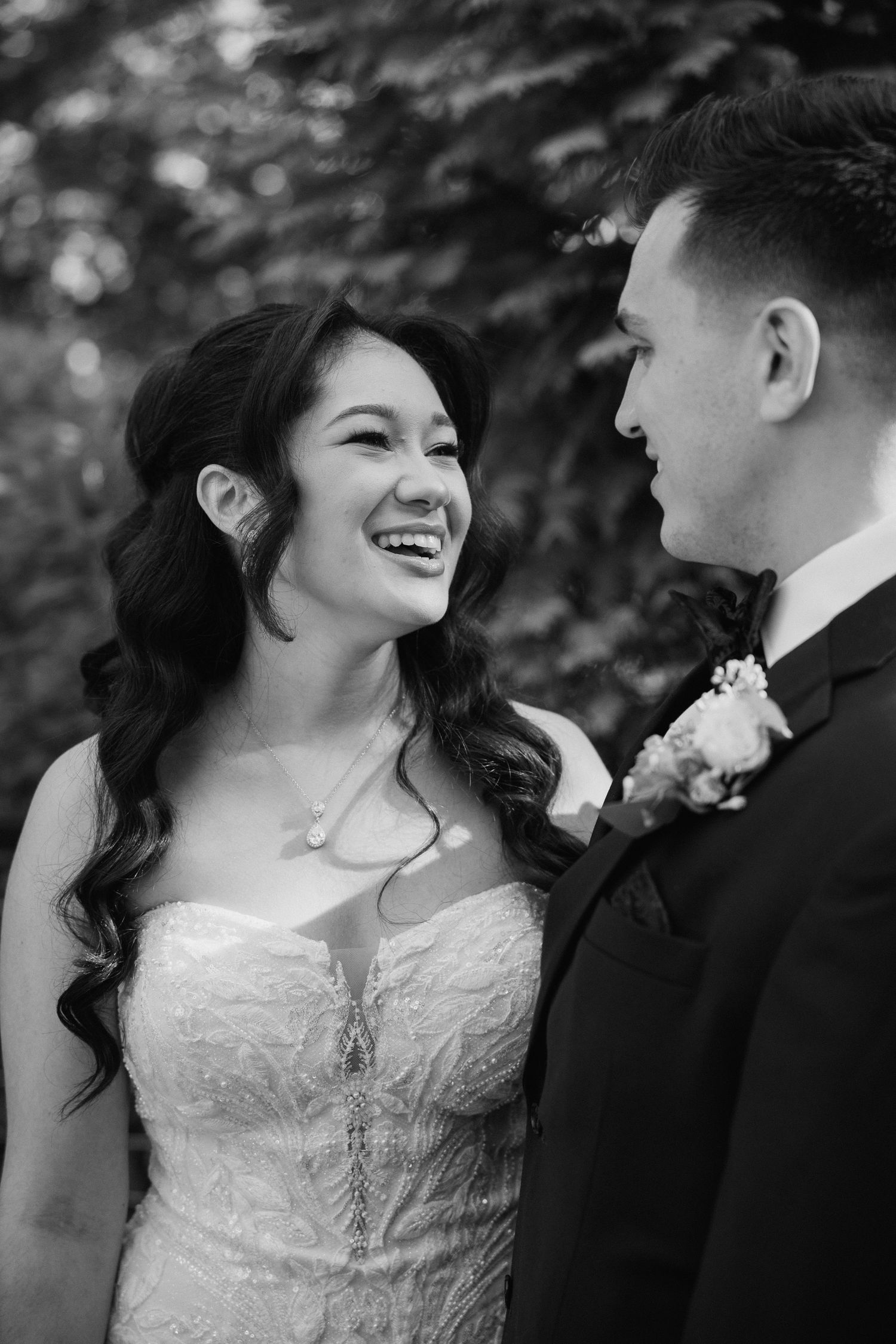 Detailed Shot of Bride and Groom, Shot by Dylan Spangler