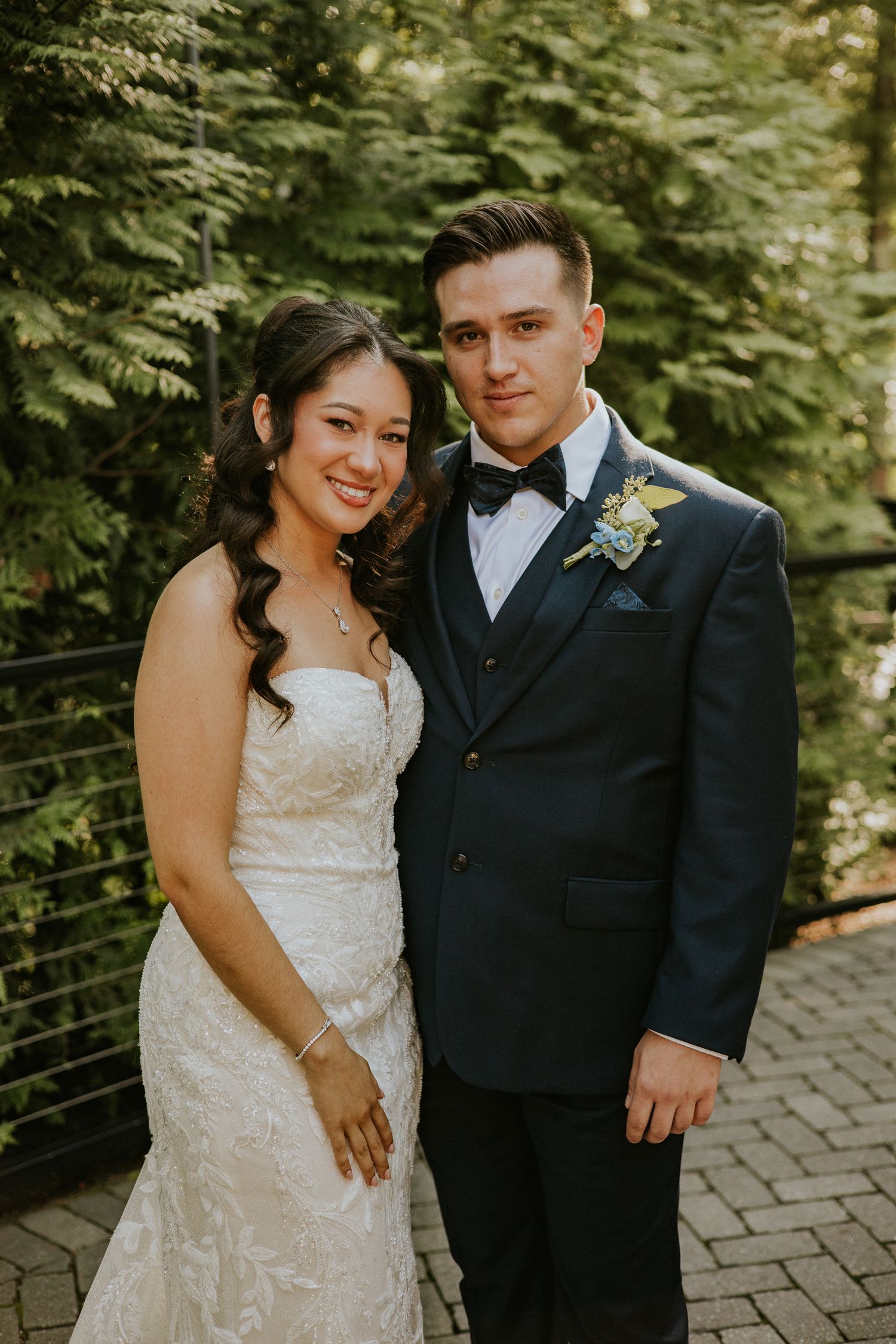 Portrait of Mr. & Mrs. Khoklan on their wedding day, Shot by Dylan Spangler
