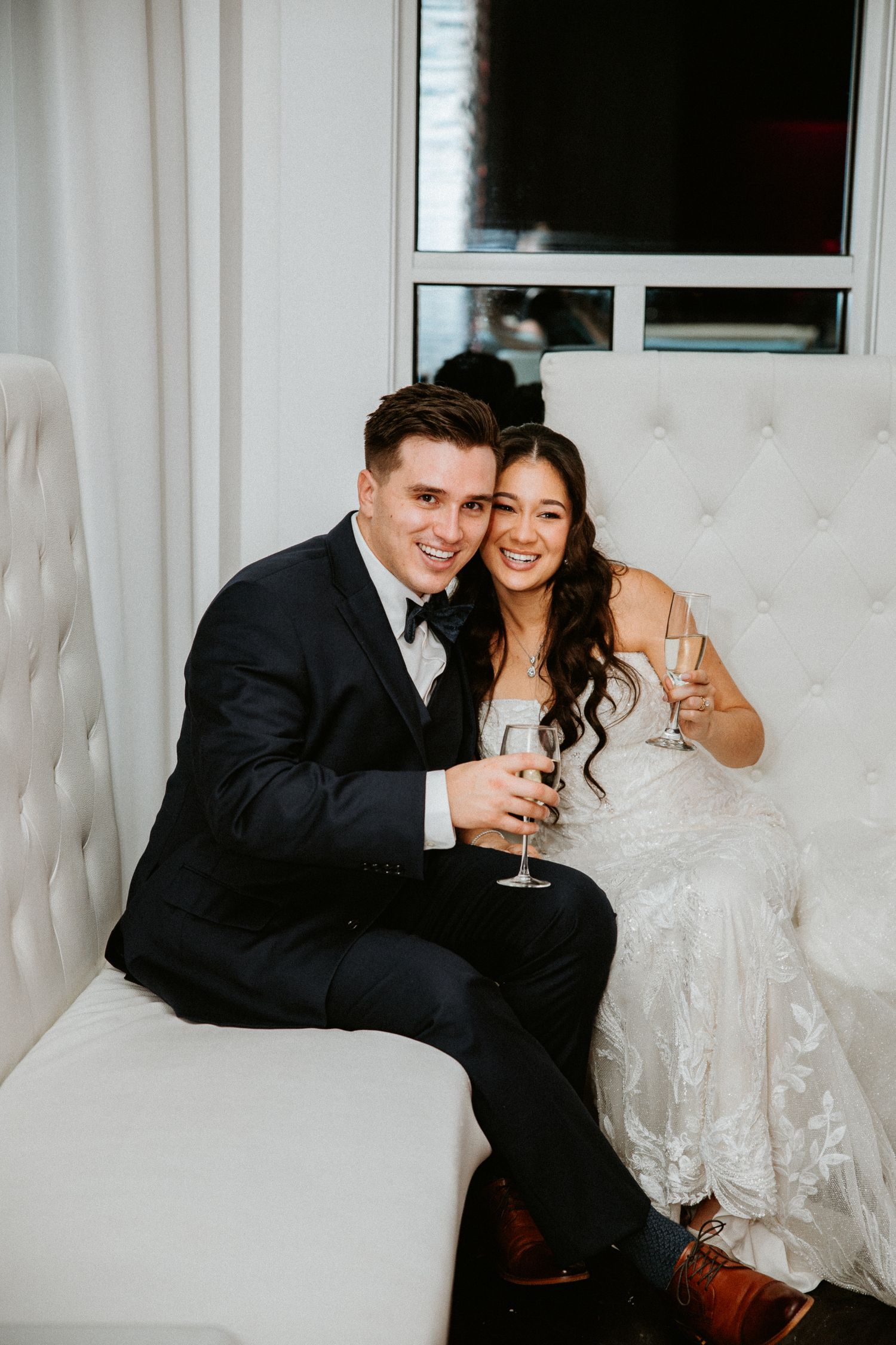 Portrait of Mr. & Mrs. Khoklan on their wedding day, Shot by Dylan Spangler