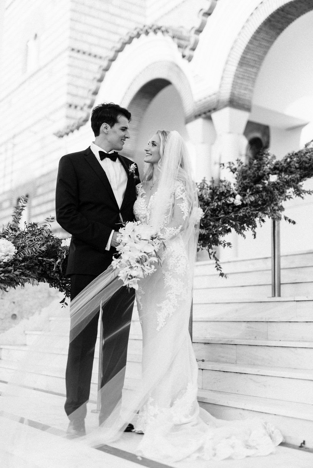groom and bride portrait