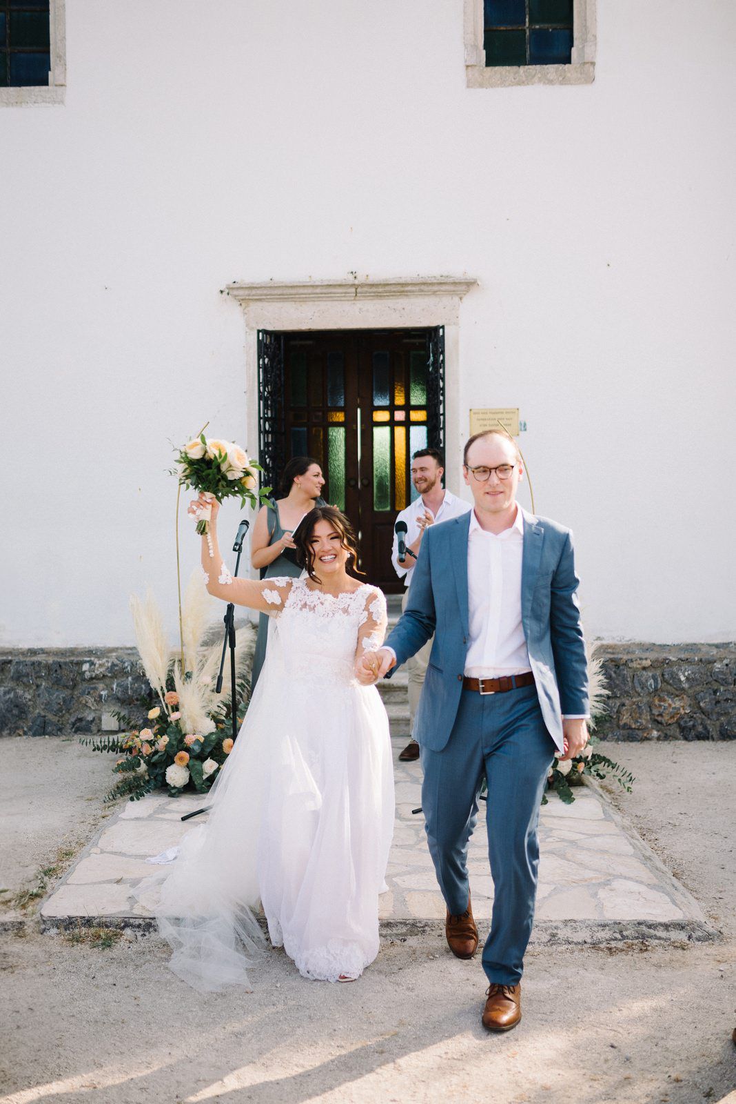 wedding at corfu couple celebration