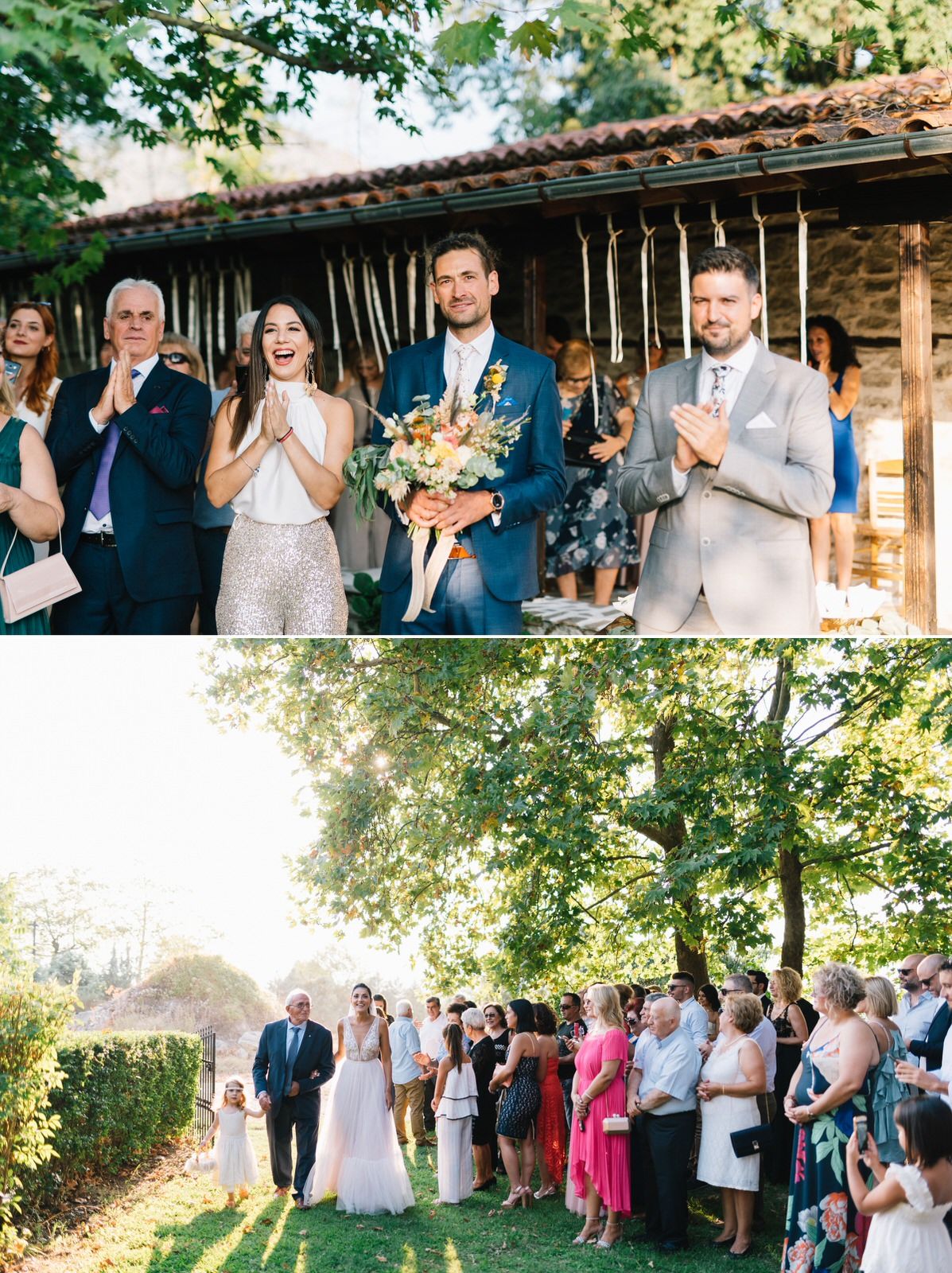 bride is coming in the church