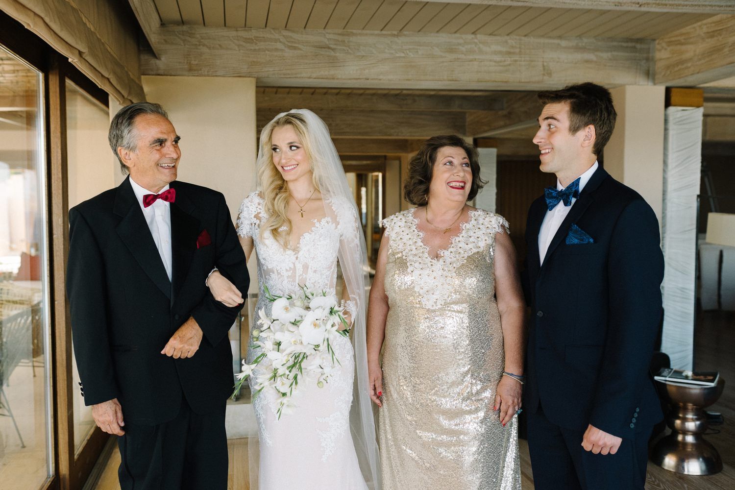 family wedding photo