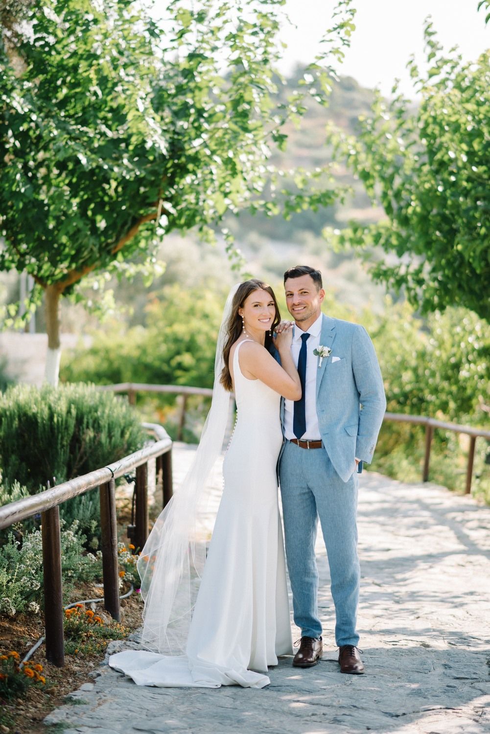 couple portraits at agreco farms in crete greece