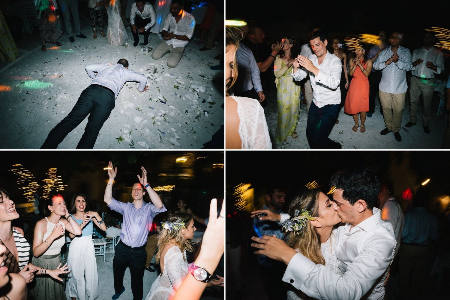 wedding party at folegandros
