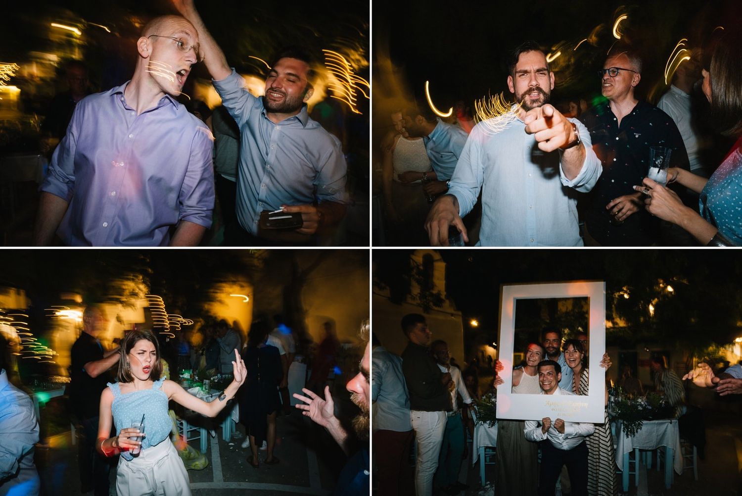 wedding party at folegandros