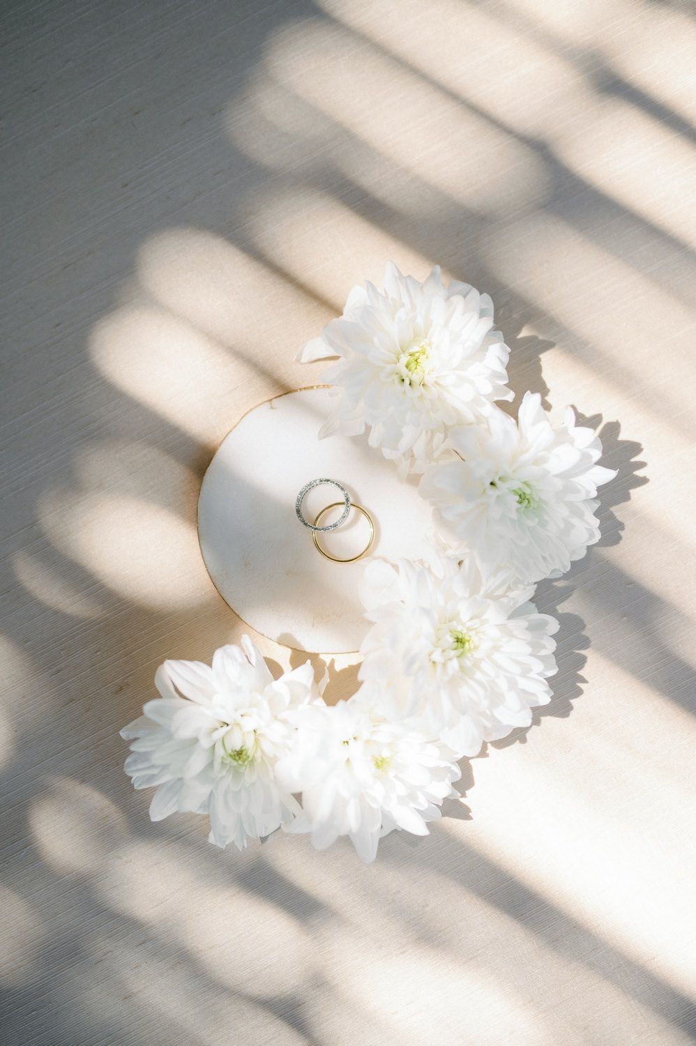 engagement ring stationery with flowers