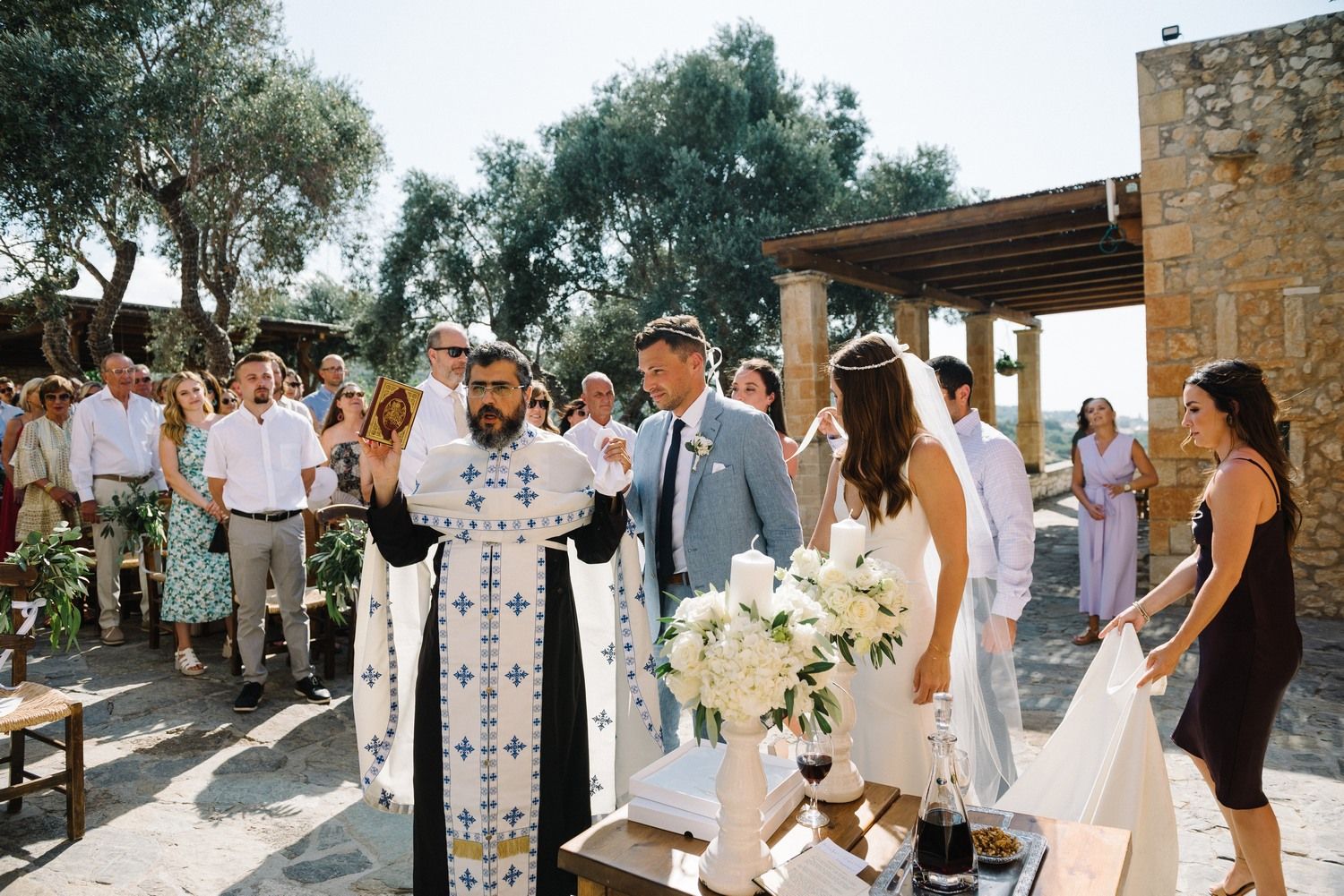 orthodox wedding at agreco farms in crete