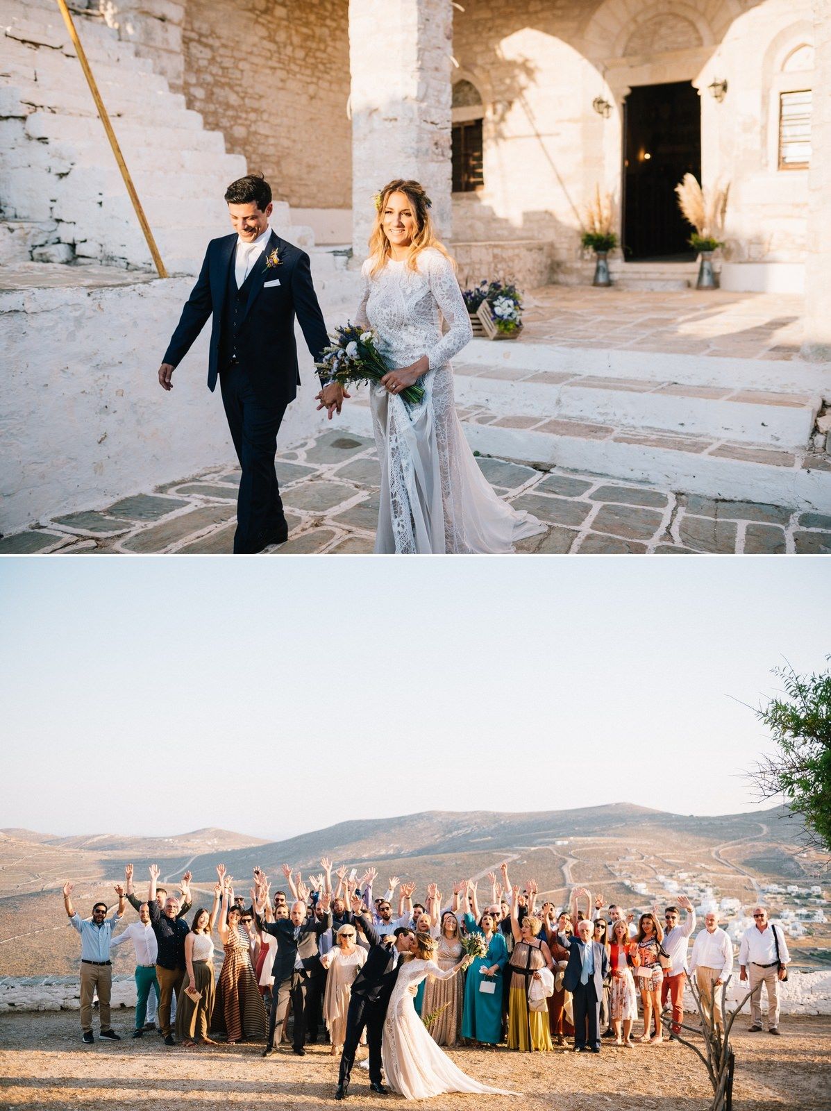 wedding guest portrait and folegandros
