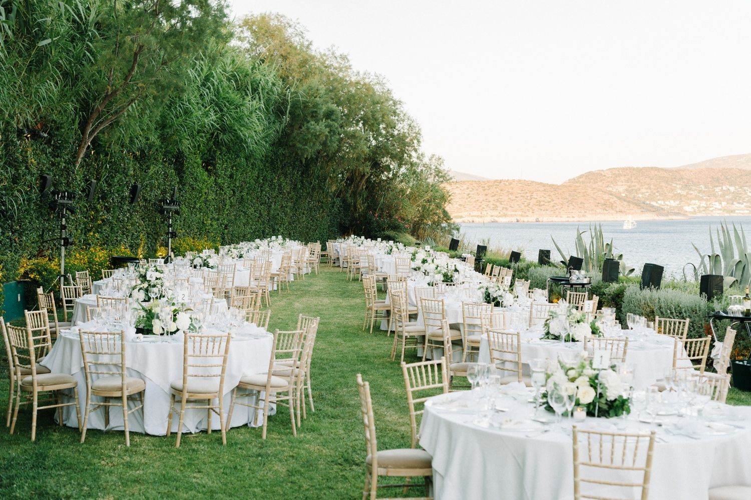 athens island riviera wedding reception