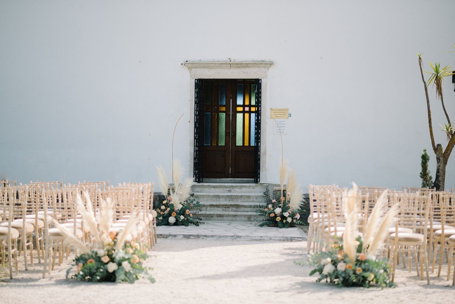 ypapanti church at corfu flower decoration