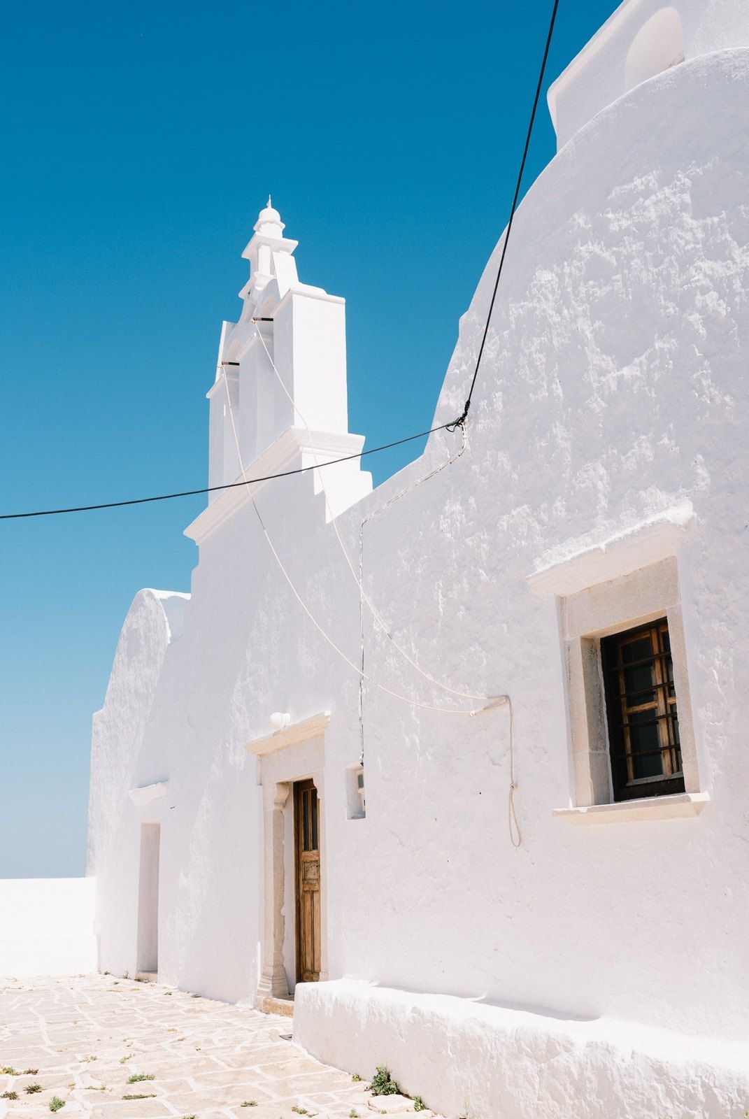 church in folegandros greece