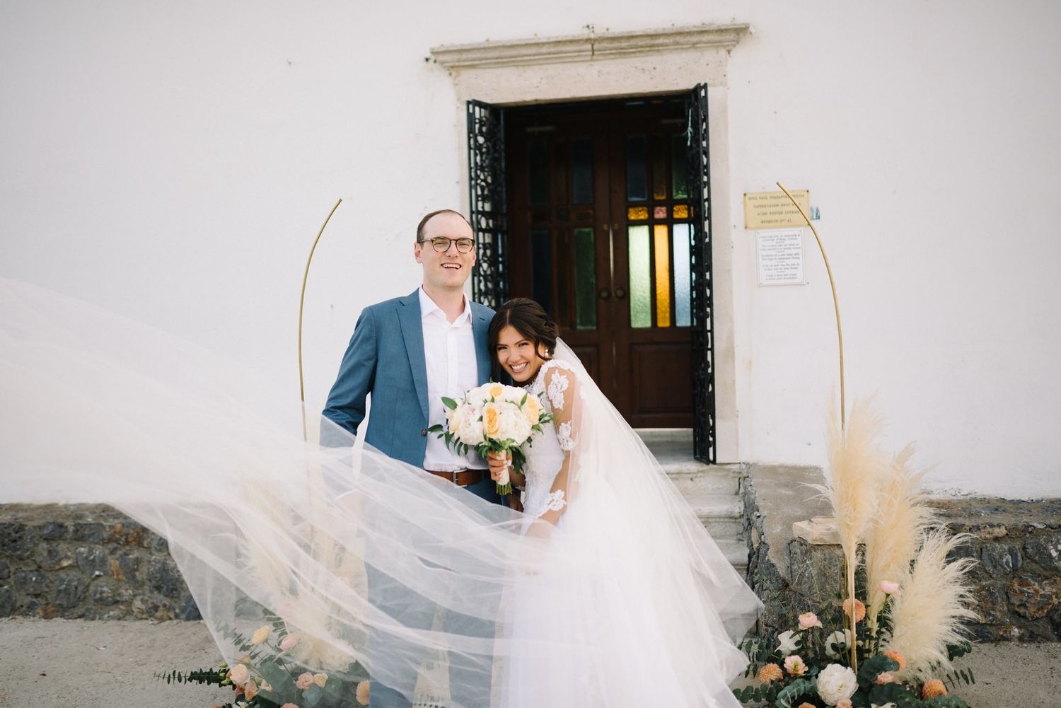 wedding at corfu couple portrait