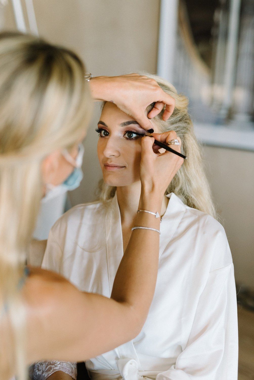 bride make up in athens island riviera