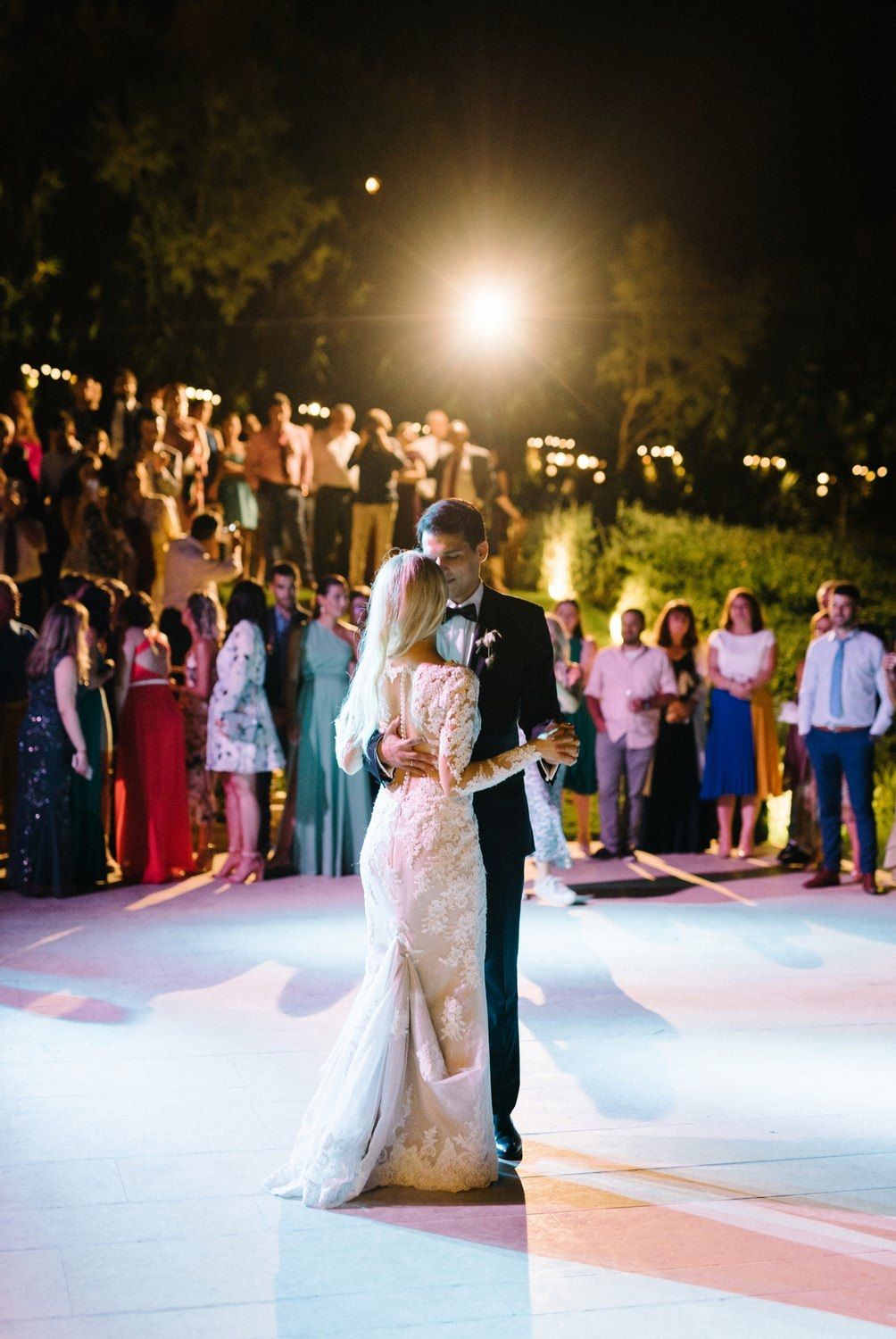 couple's first dance in athens riviera