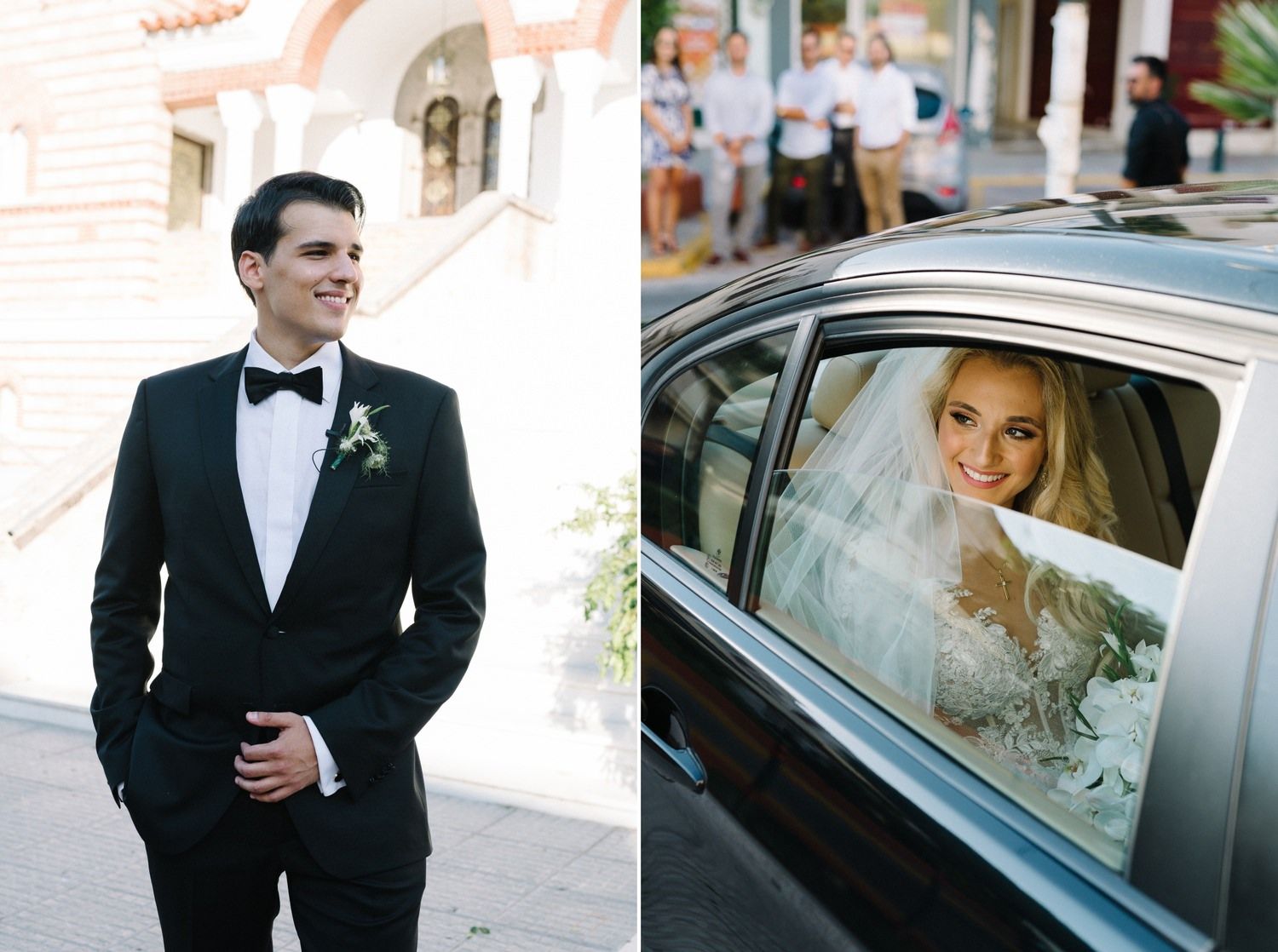 groom and bride portrait