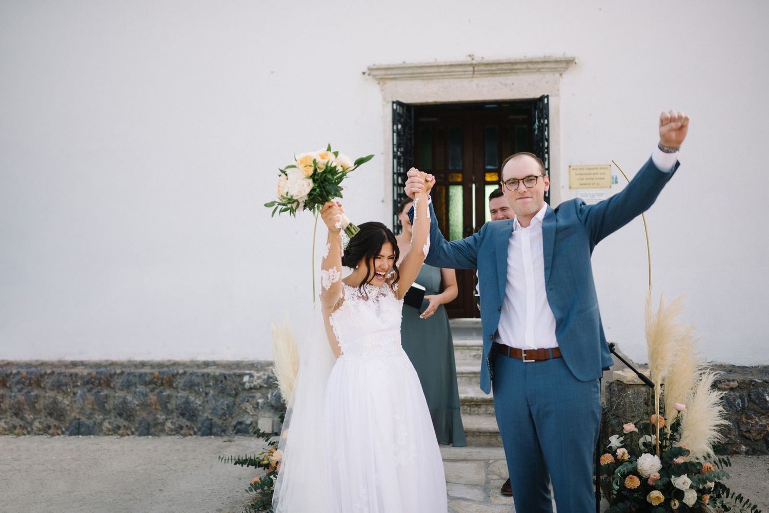 wedding at corfu couple celebration