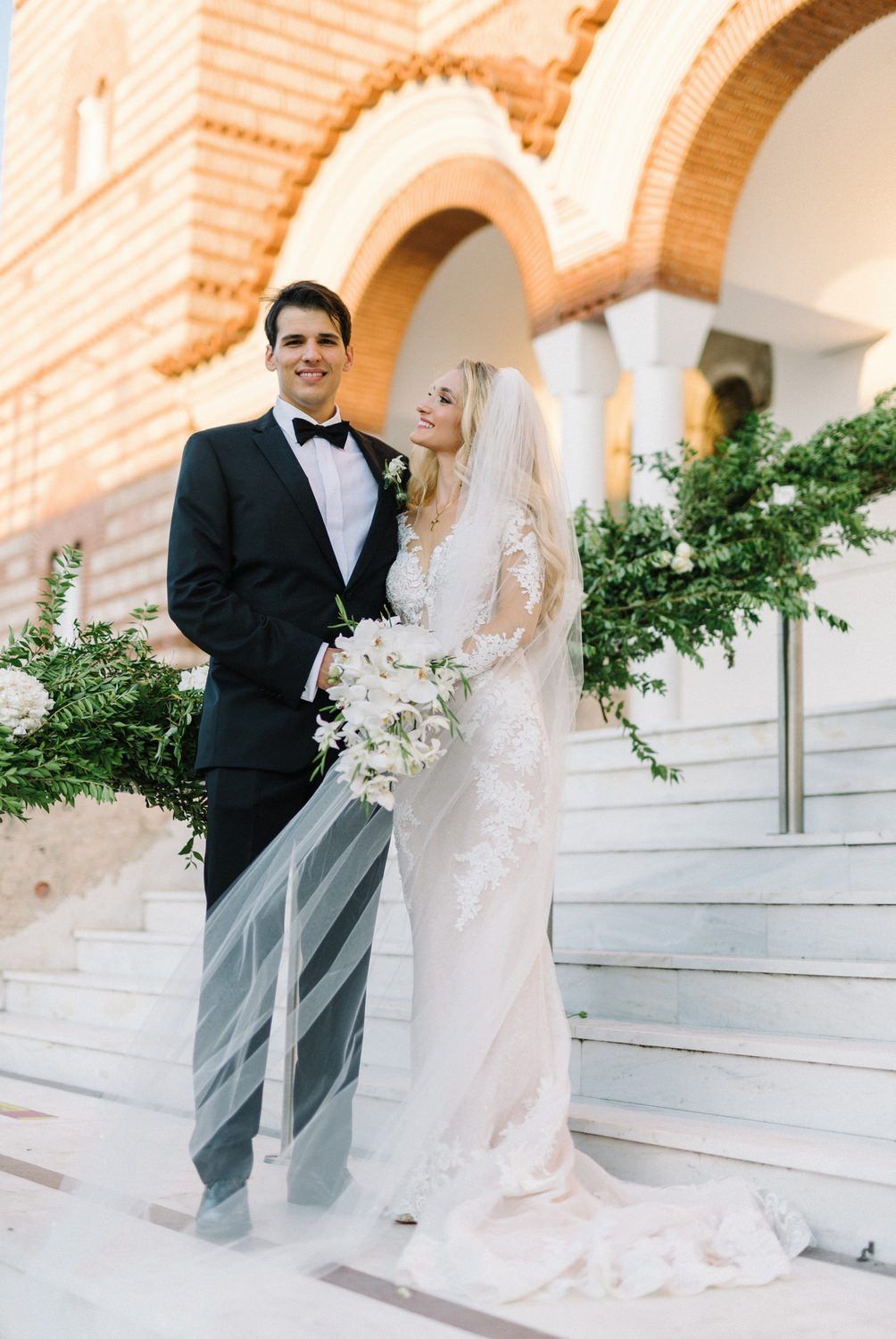 groom and bride portrait