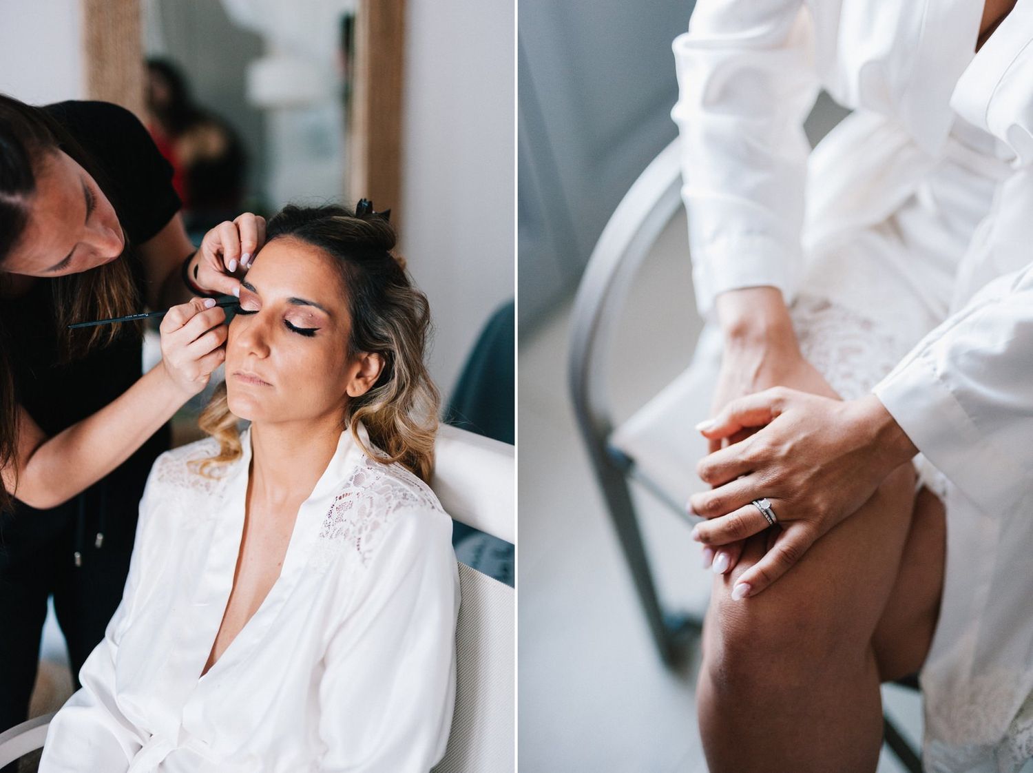 bride preperation in folegandros